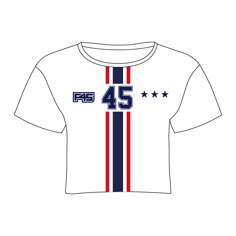 F45 MAIDA VALE COACH CROP TOP Design 3