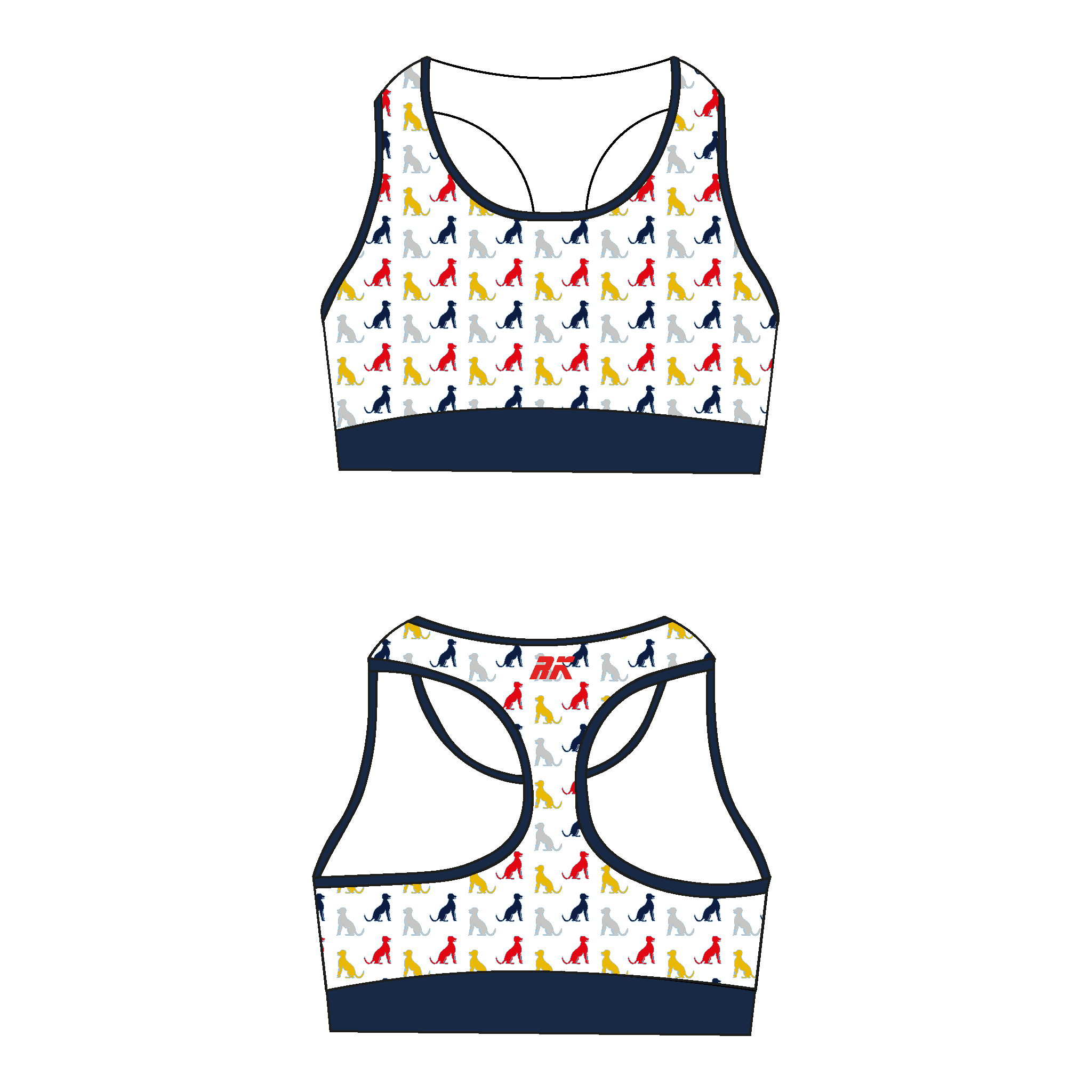 Sudbury RC Patterned Sports Bra