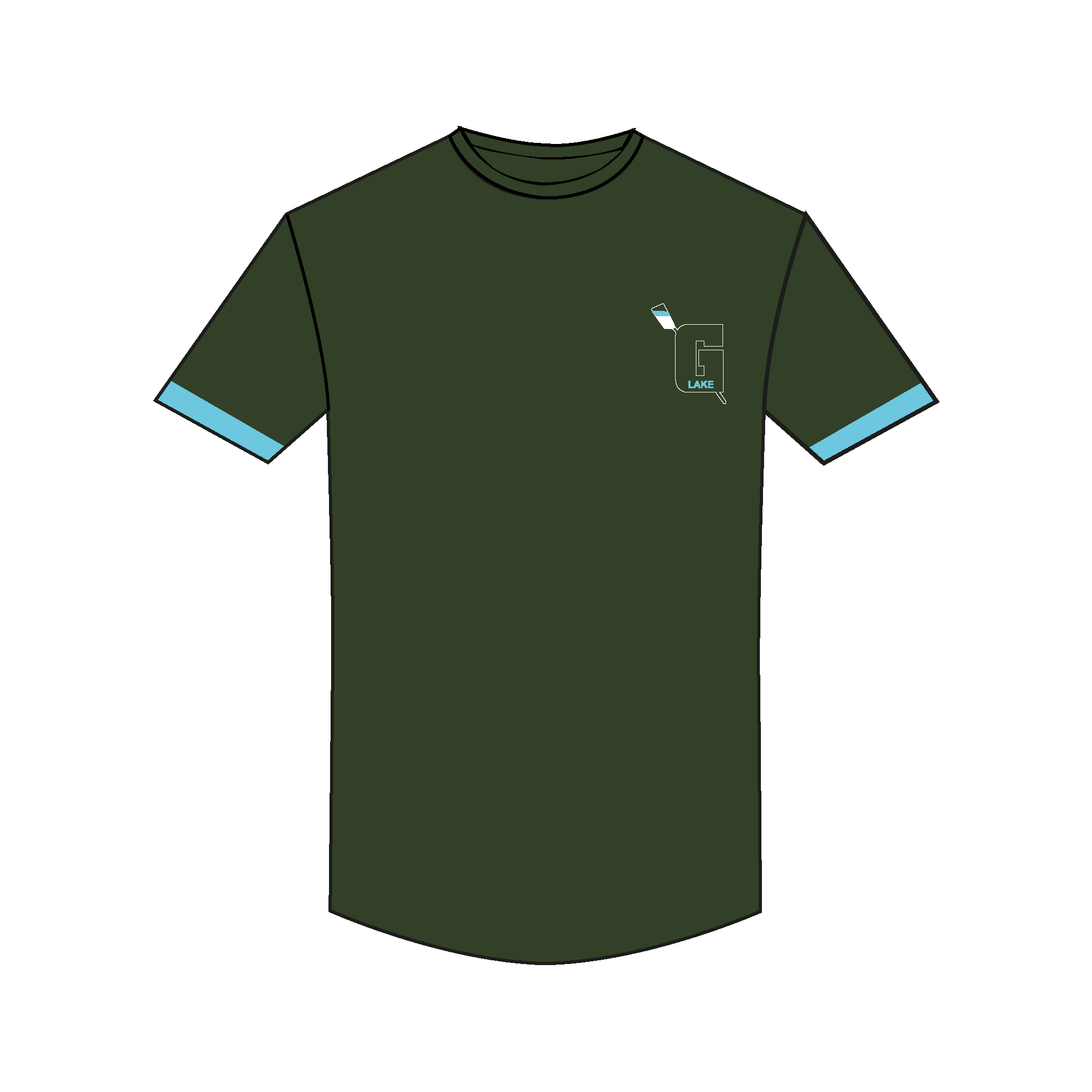 Green Lake Crew Bespoke Gym T-Shirt