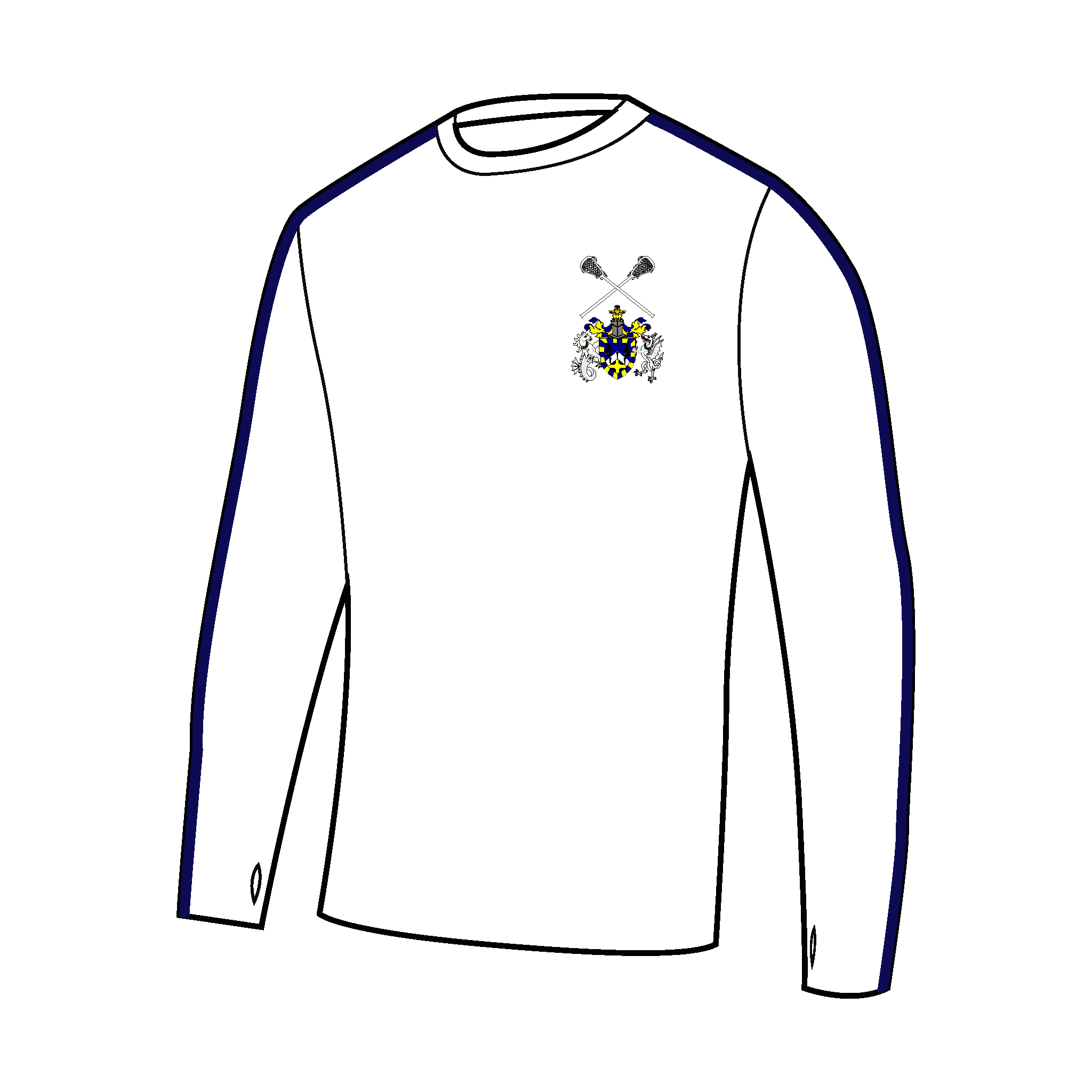 QMUL Lacrosse Club Bespoke Long Sleeve Gym T-Shirt
