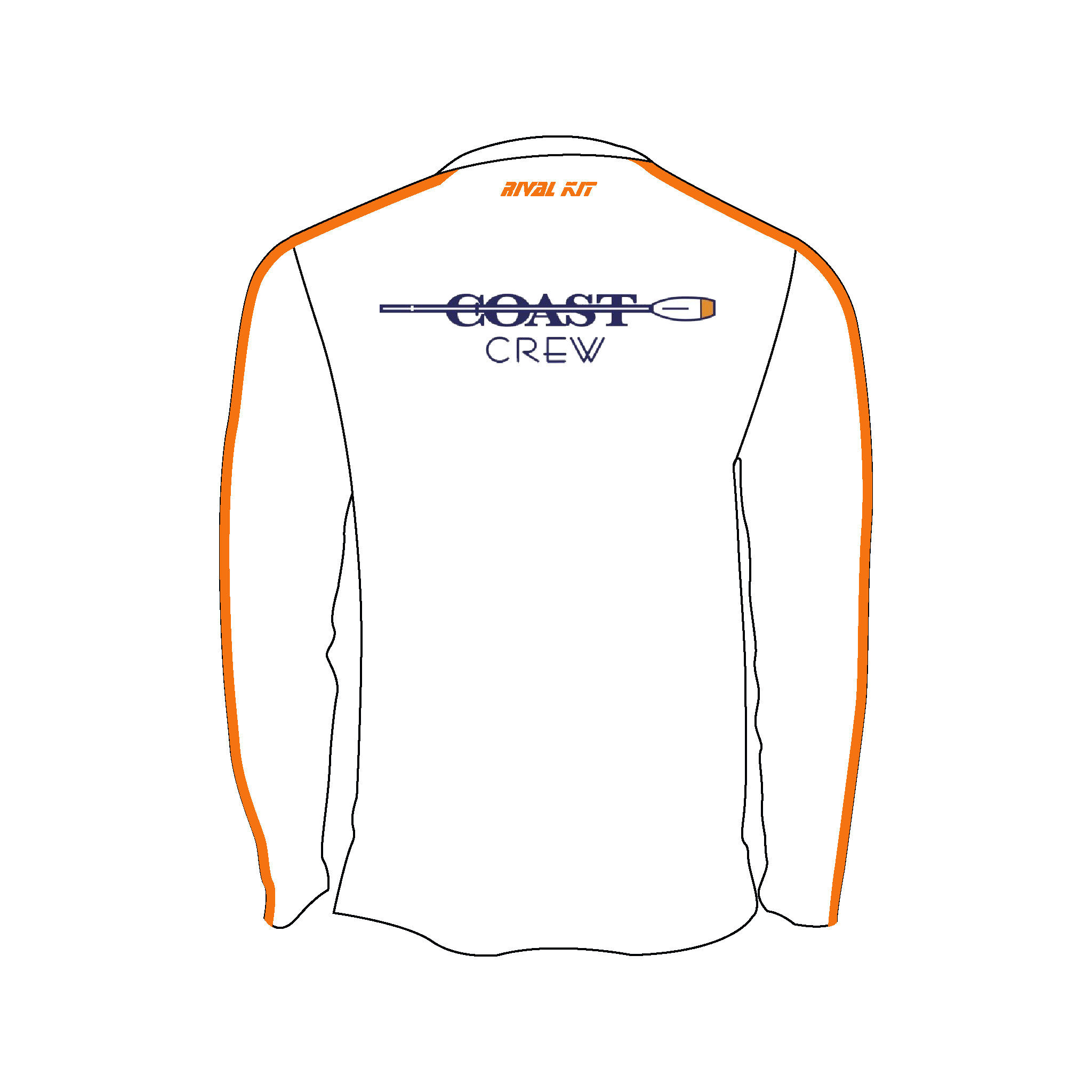 Orange Coast Bespoke Long Sleeve Gym T-Shirt - 1