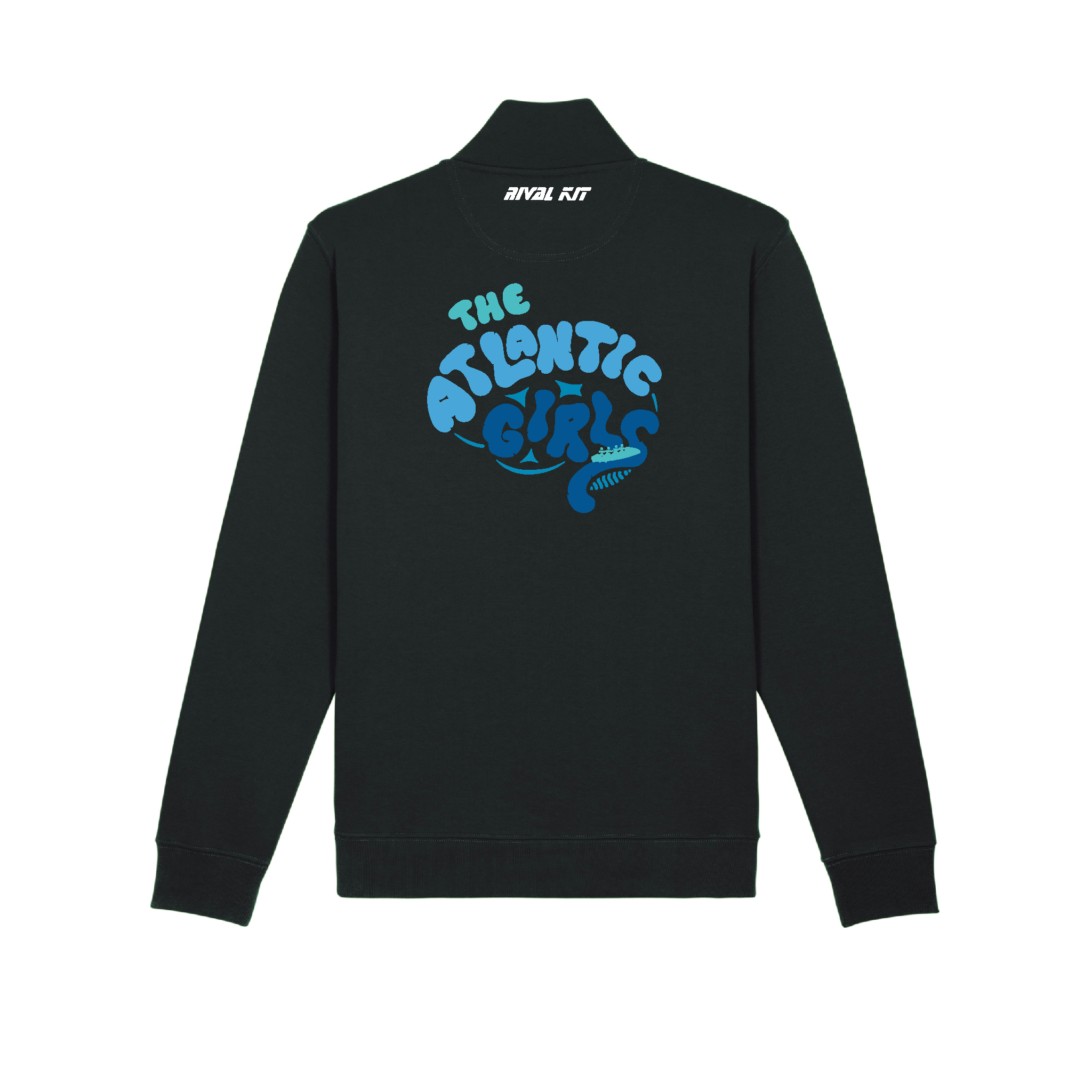 The Atlantic Girls Black Q-Zip Design 1