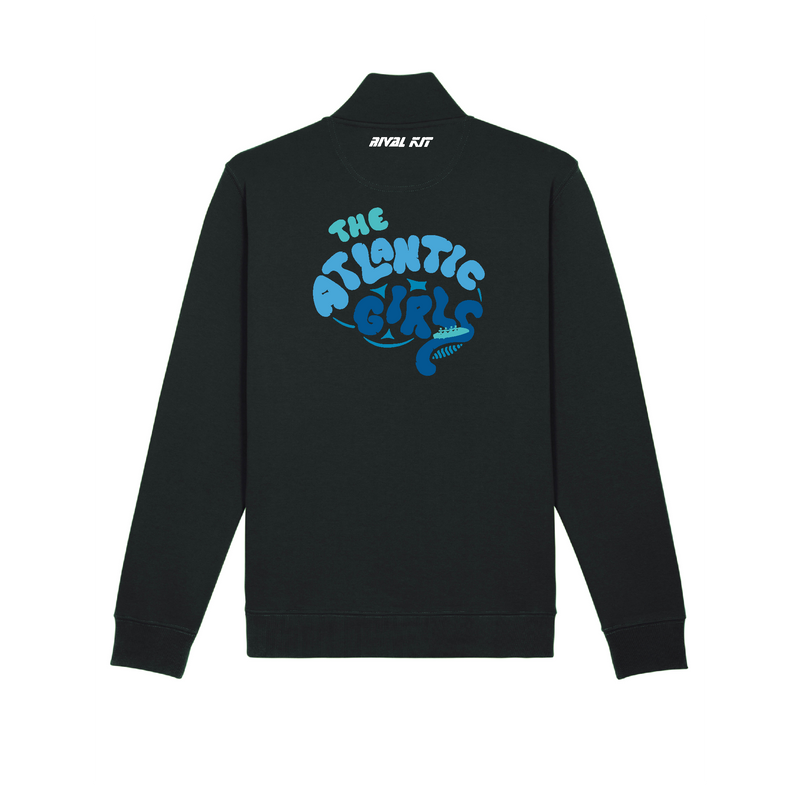 The Atlantic Girls Black Q-Zip Design 1