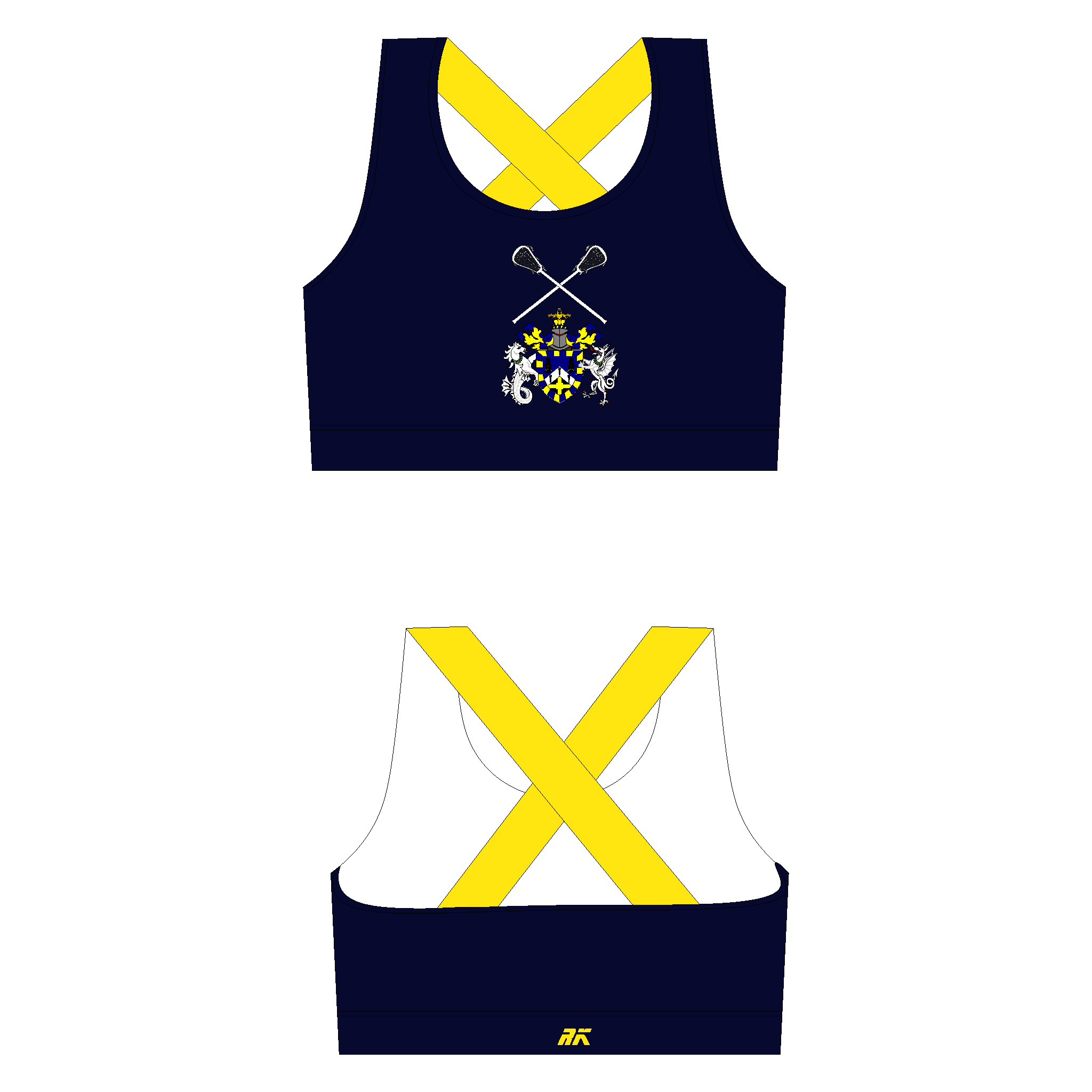 QMUL Lacrosse Club Thick Strap Sports Bra