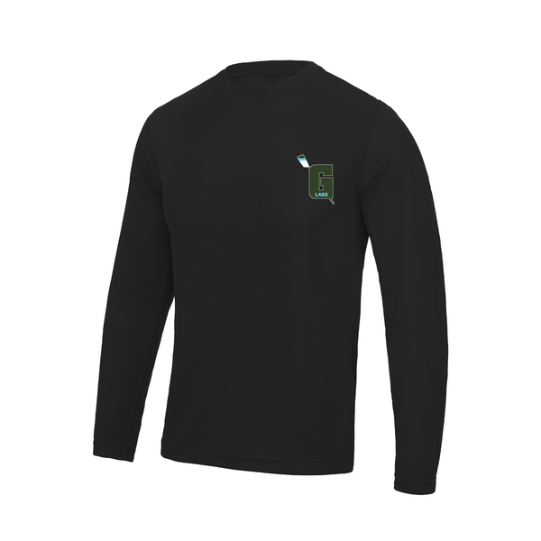 Green Lake Crew Long Sleeve Black Gym T-Shirt