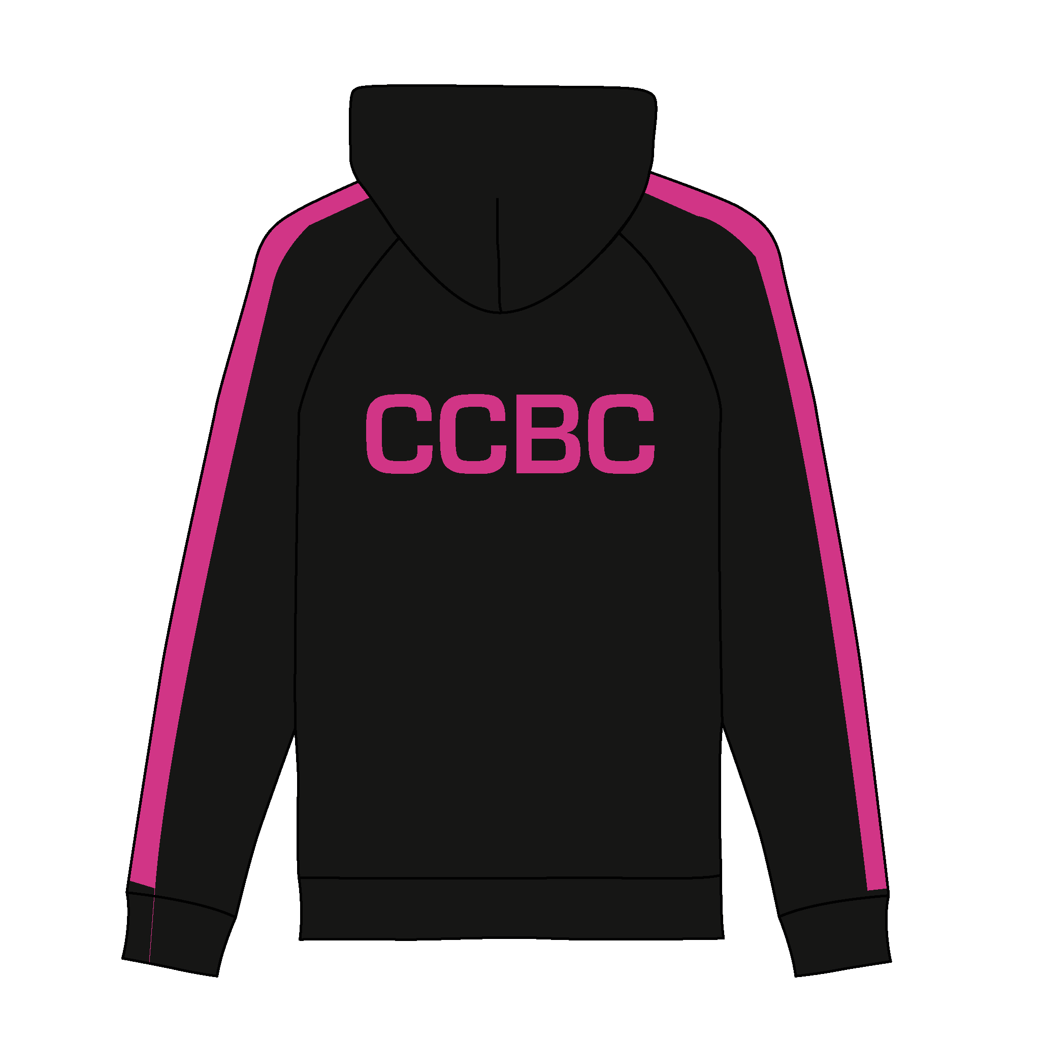 Churchill College Boat Club Striped Hoodie