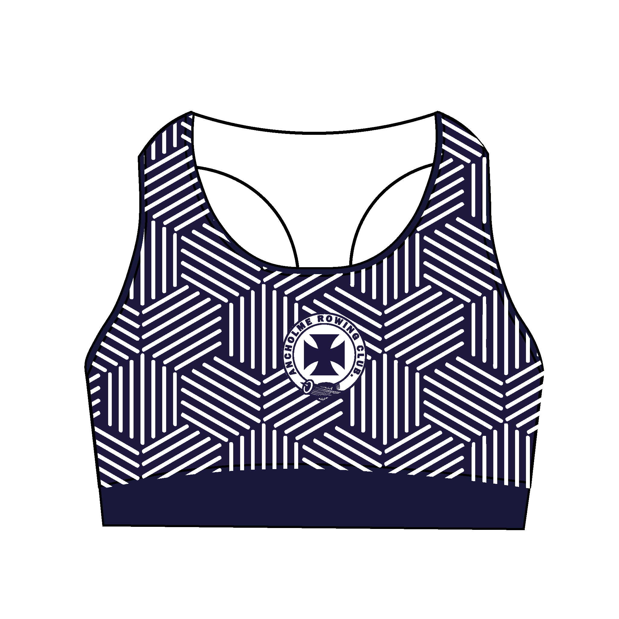 Ancholme Rowing Club Racer Back Sports Bra