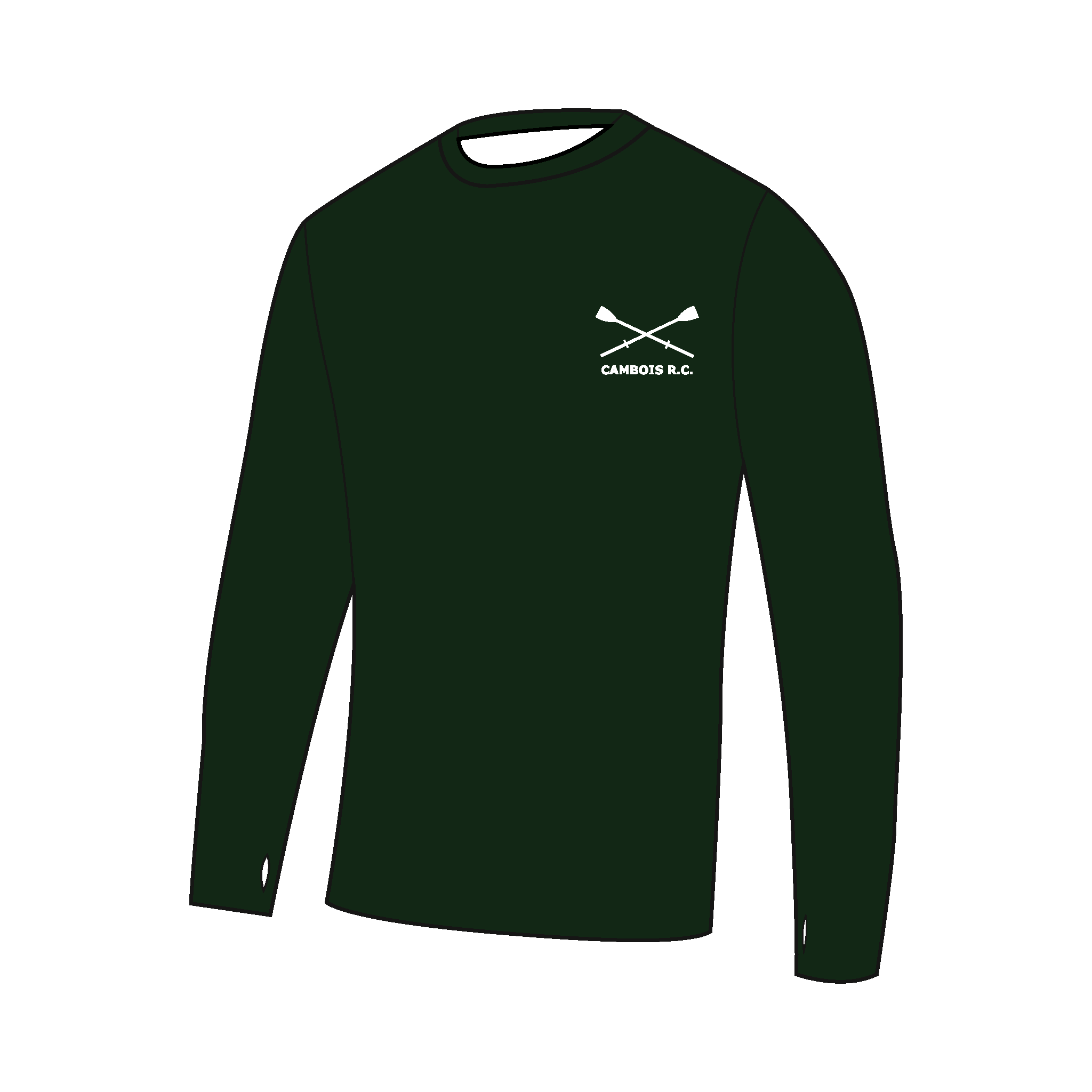 Cambois Rowing Club Bespoke Long Sleeve Gym T-Shirt