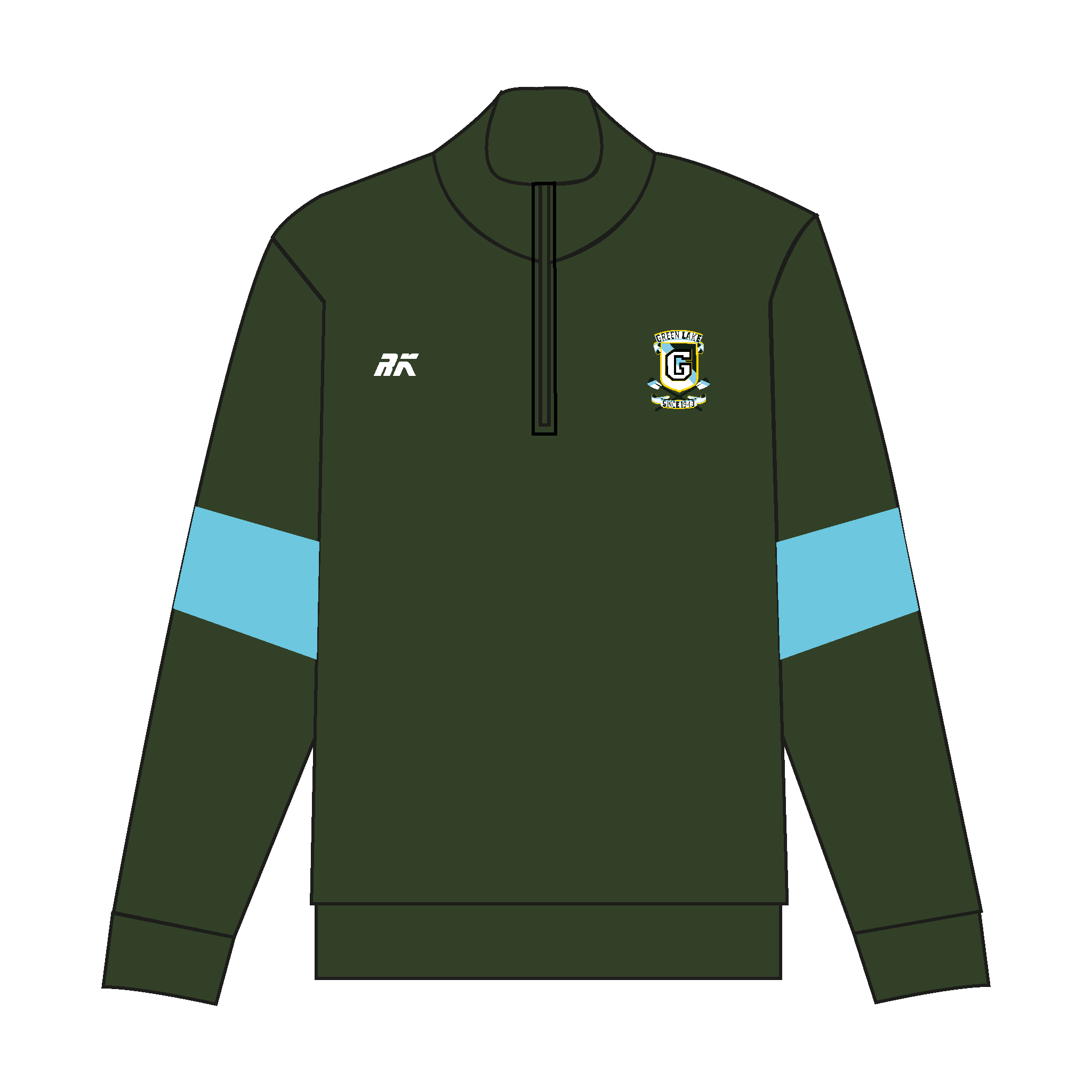 Green Lake Crew Q-Zip