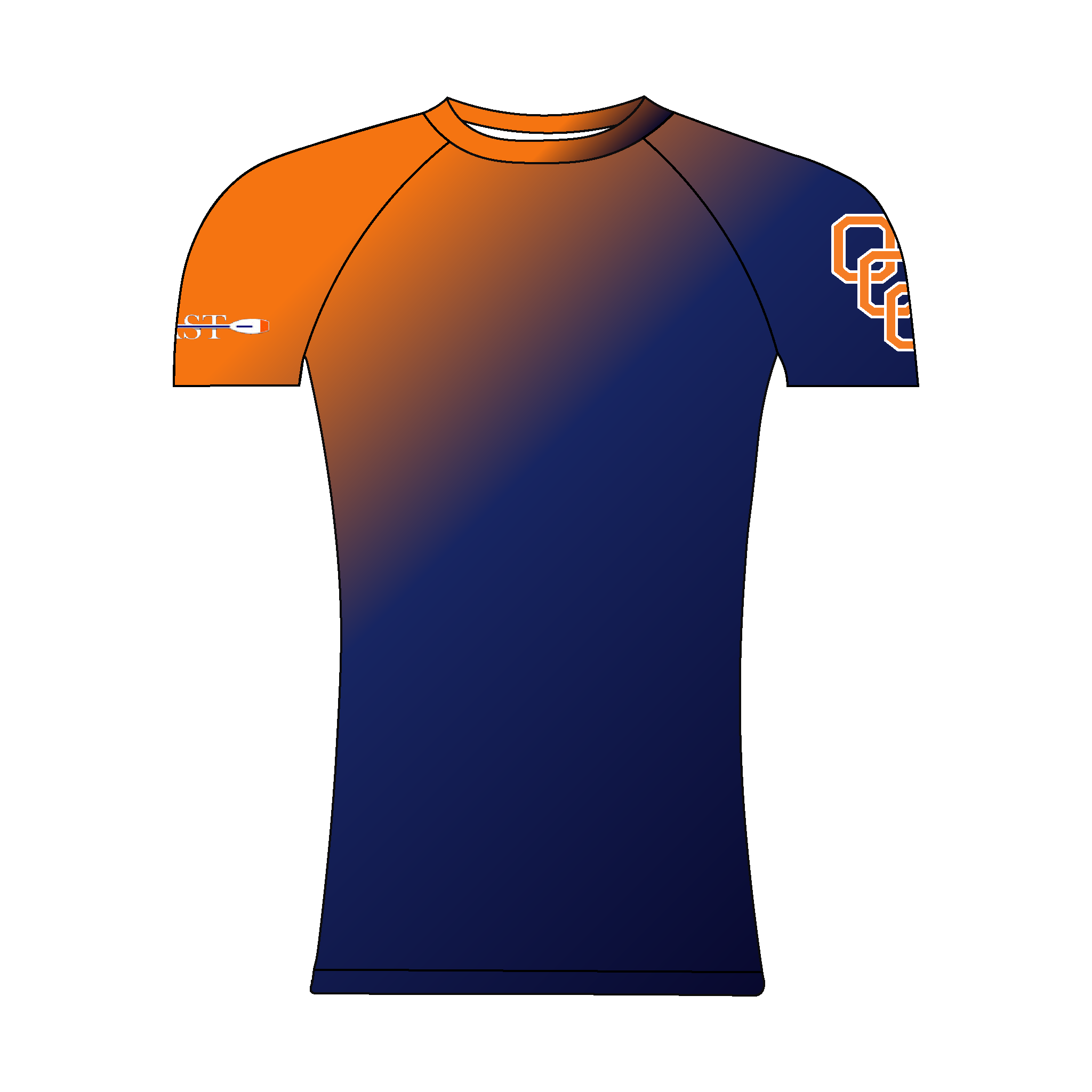 Orange Coast Short Sleeve Gradient Base-Layer