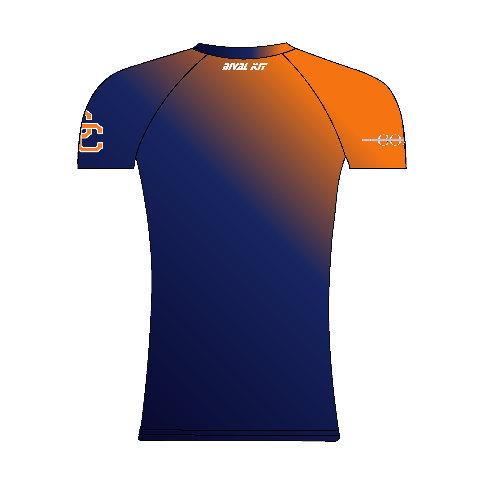 Orange Coast Short Sleeve Gradient Base-Layer