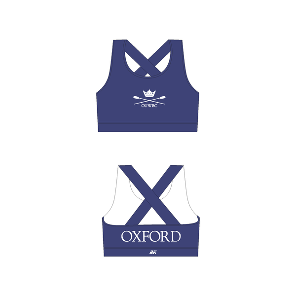 IN STOCK Oxford University Women's Boat Club Crossed Sports Bra