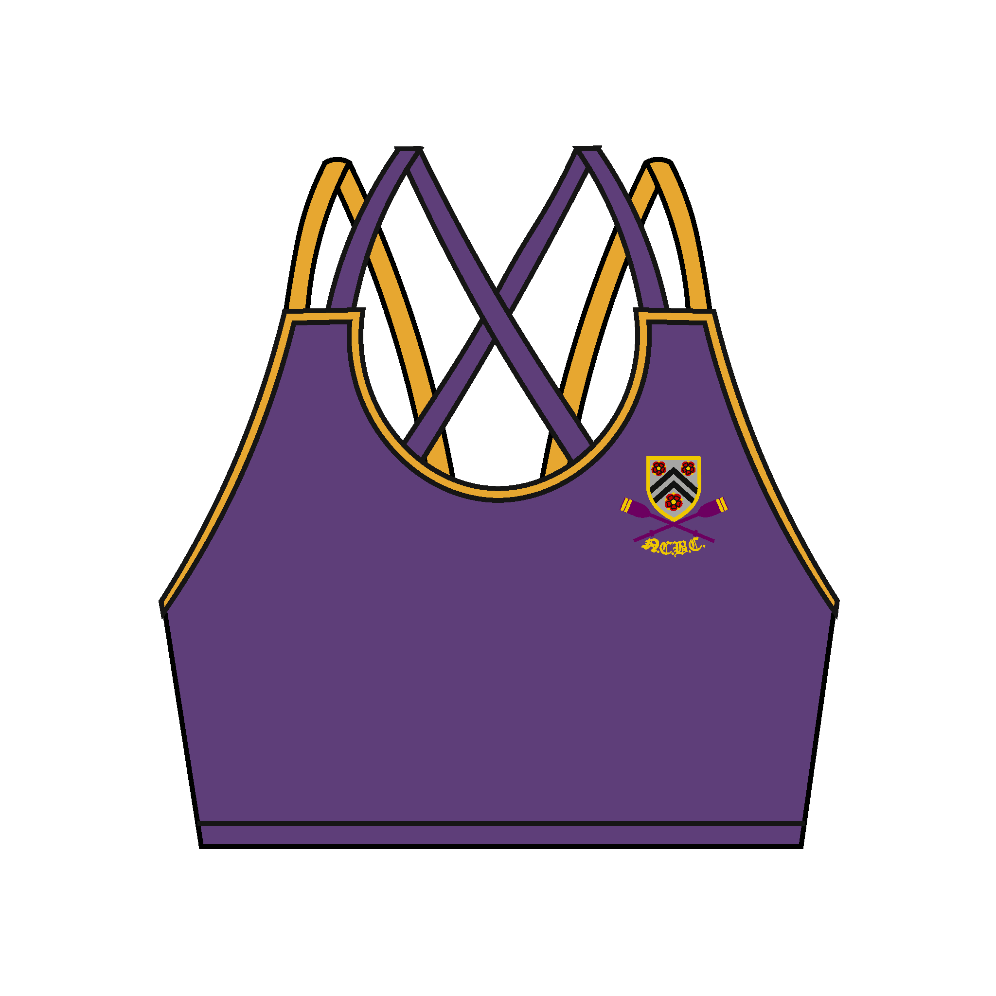 New College Boat Club Sports Bra 3