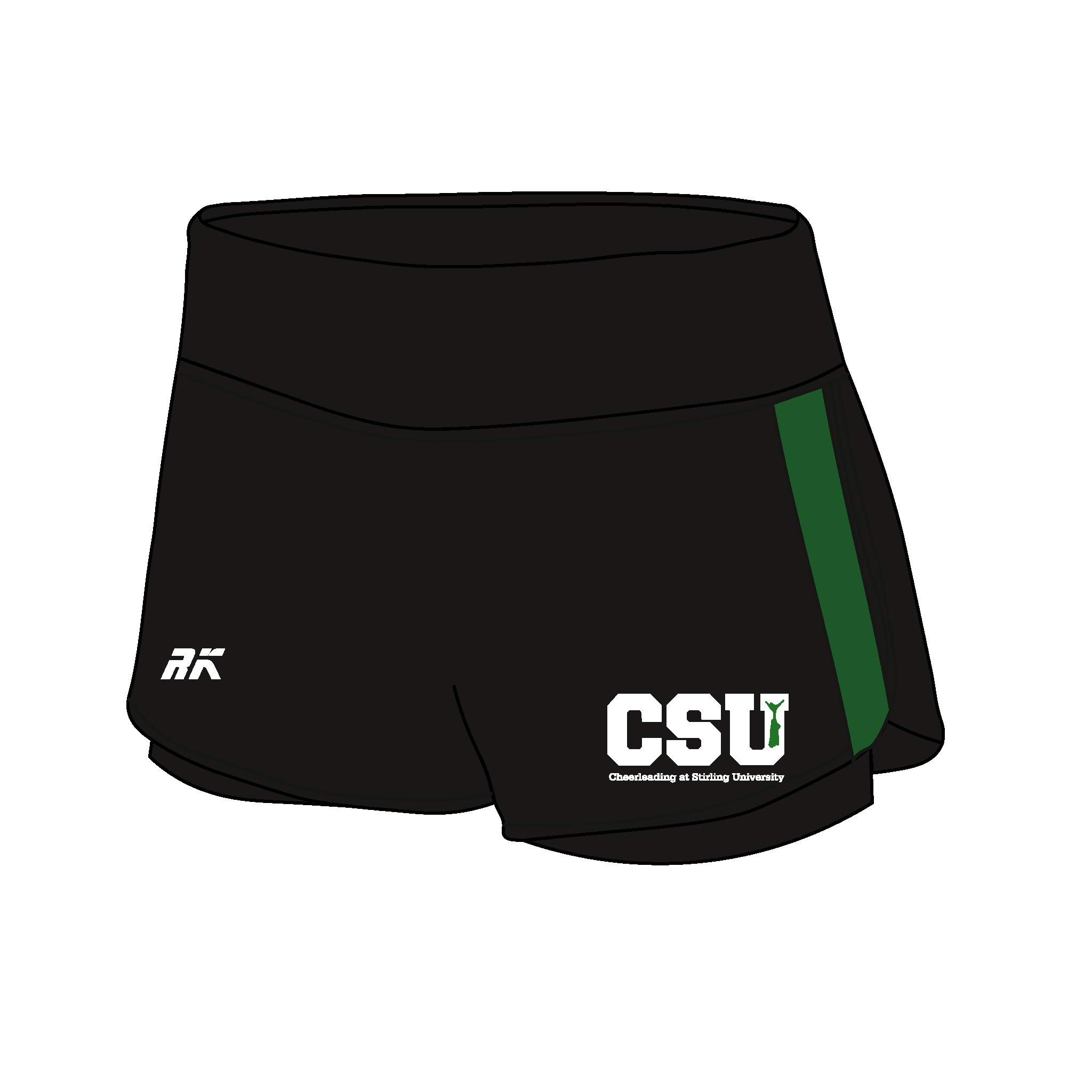 Stirling University Cheerleading Club Female Gym Shorts