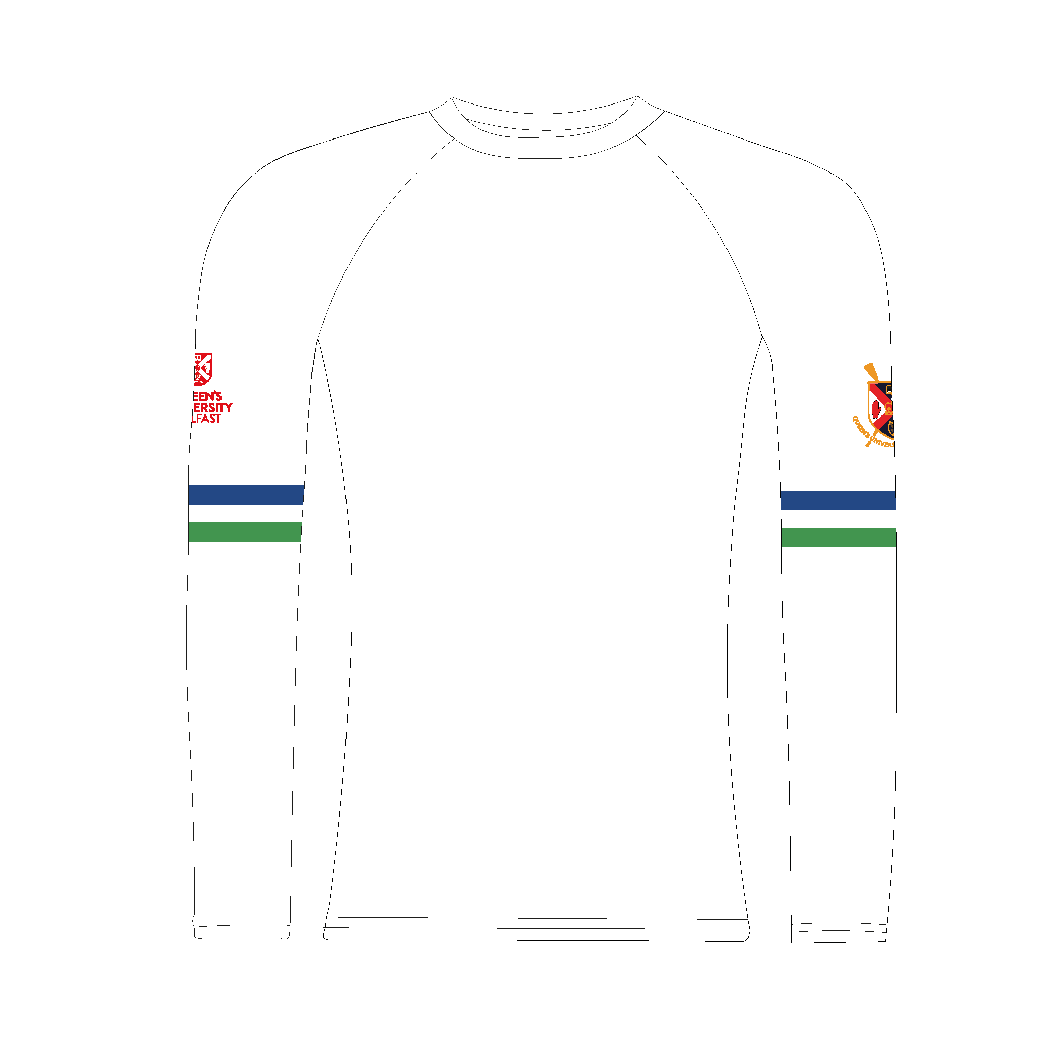 Queen's University Belfast Men's Boat Club Long Sleeve Base Layer
