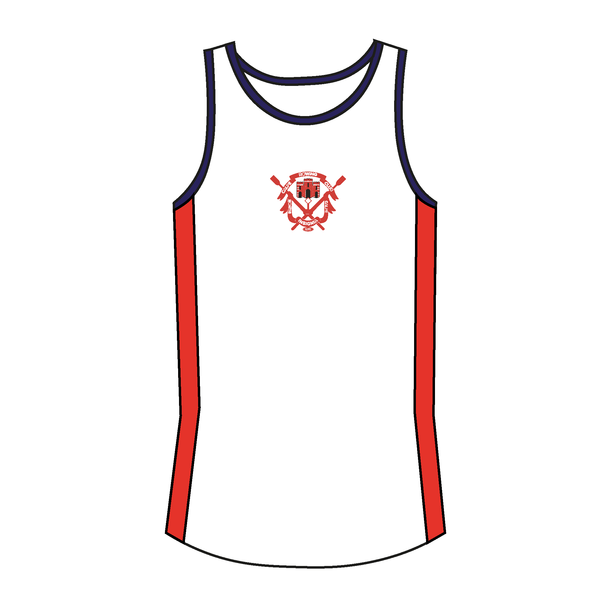 Calpe Rowing Club Gym Vest