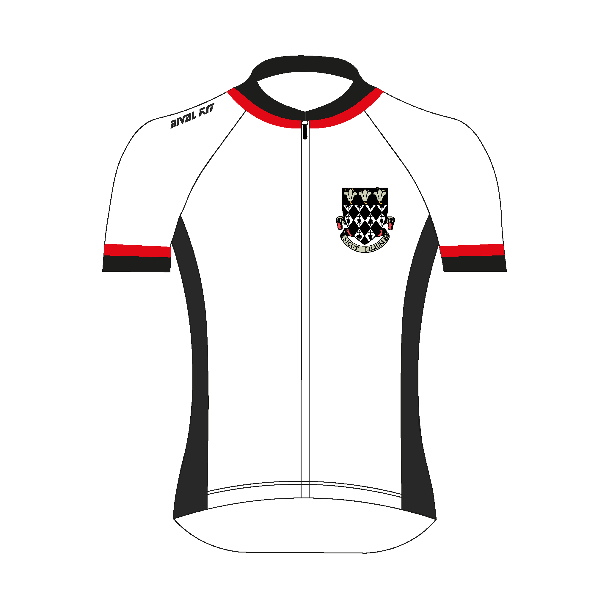 Magdalen College School Boat Club White Short Sleeve Cycling Jersey
