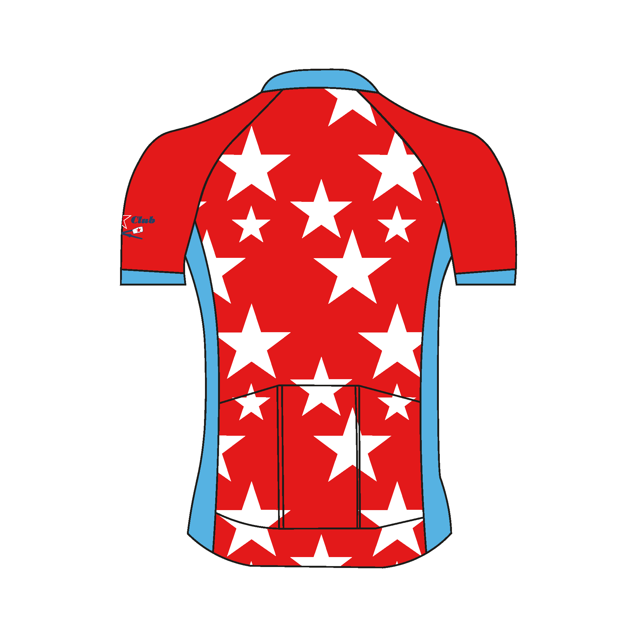 Star Rowing Club Premium Cycling jersey Design 2