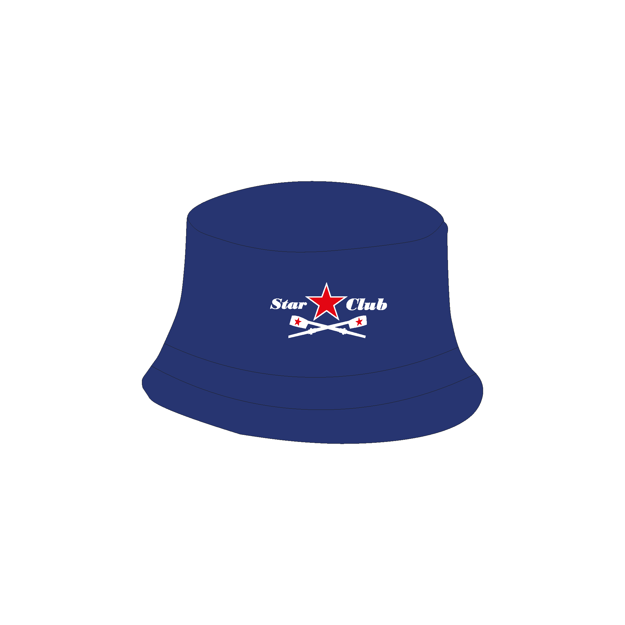 Star Rowing Club Reversible Bucket Hat