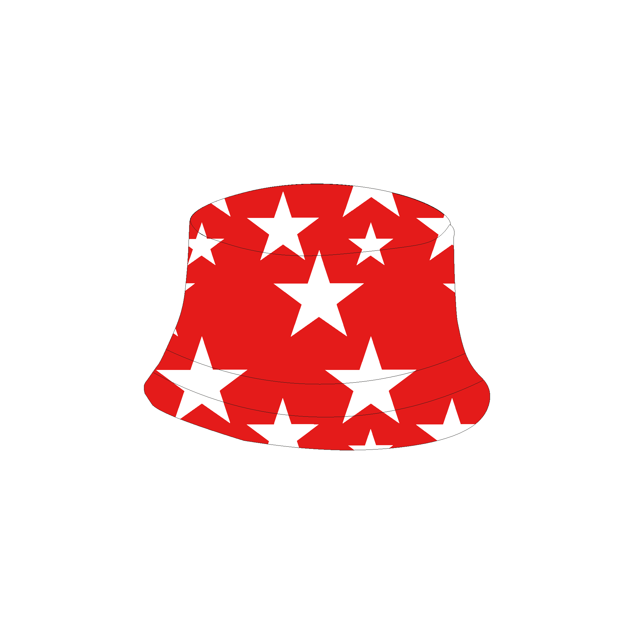 Star Rowing Club Reversible Bucket Hat
