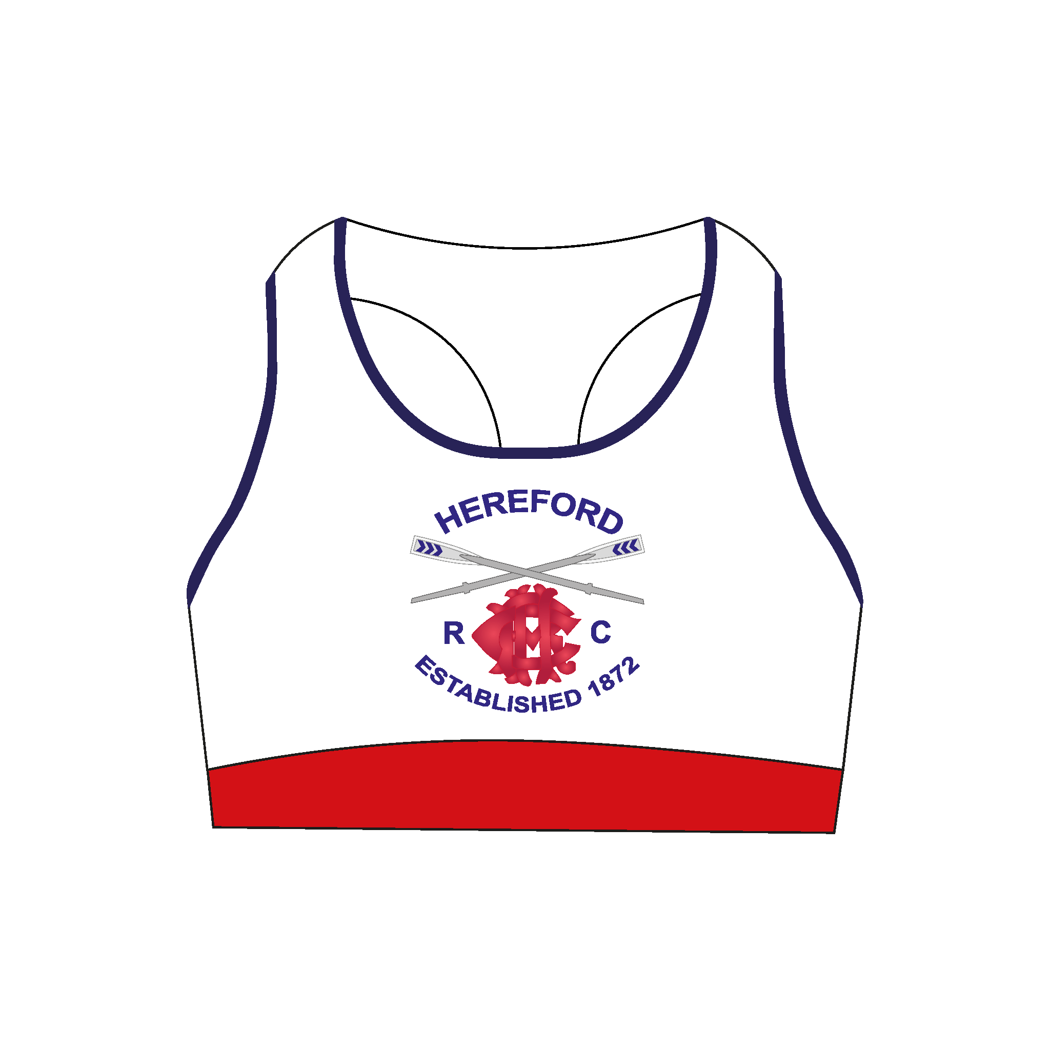 Hereford Rowing Club Sports Bra 1