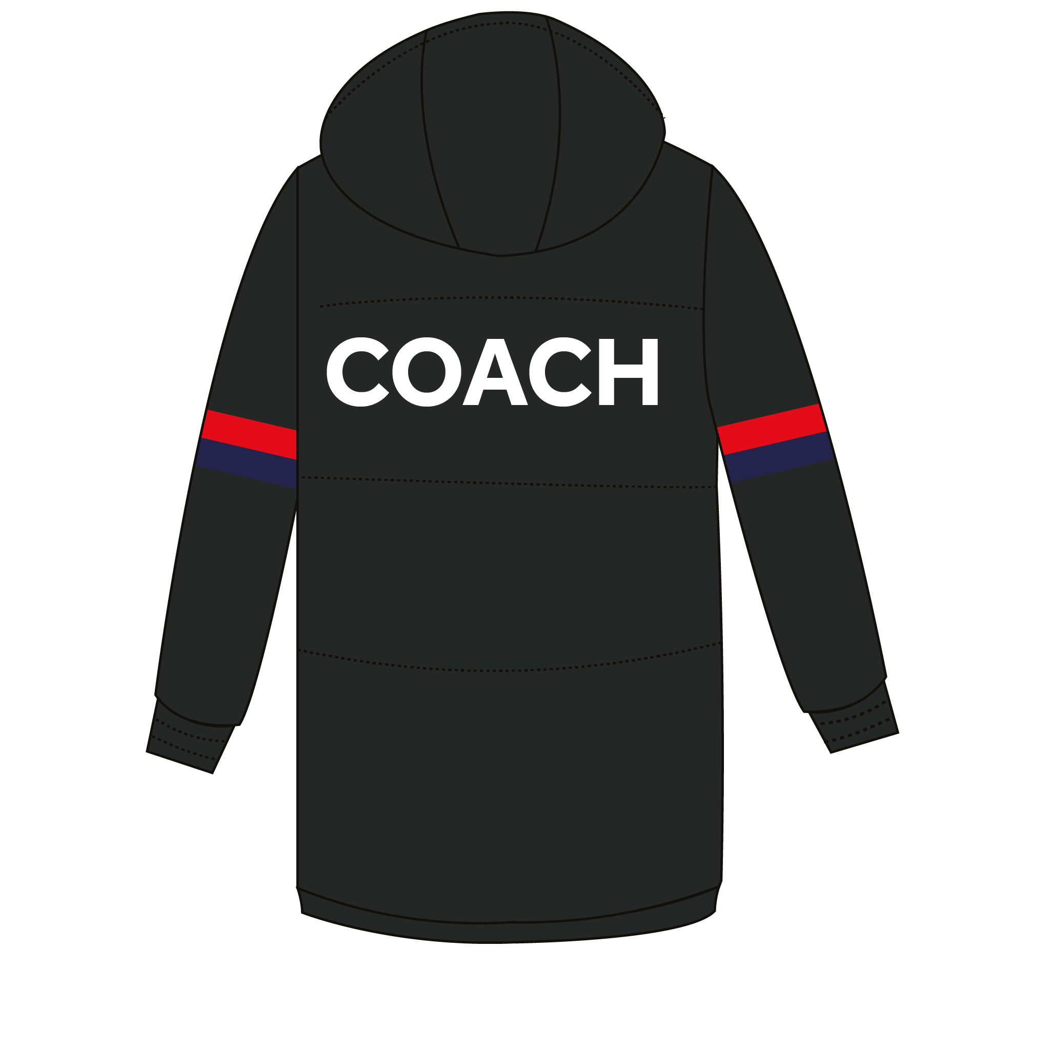 Kings College London Hockey Club Coach's Stadium Puffa Jacket