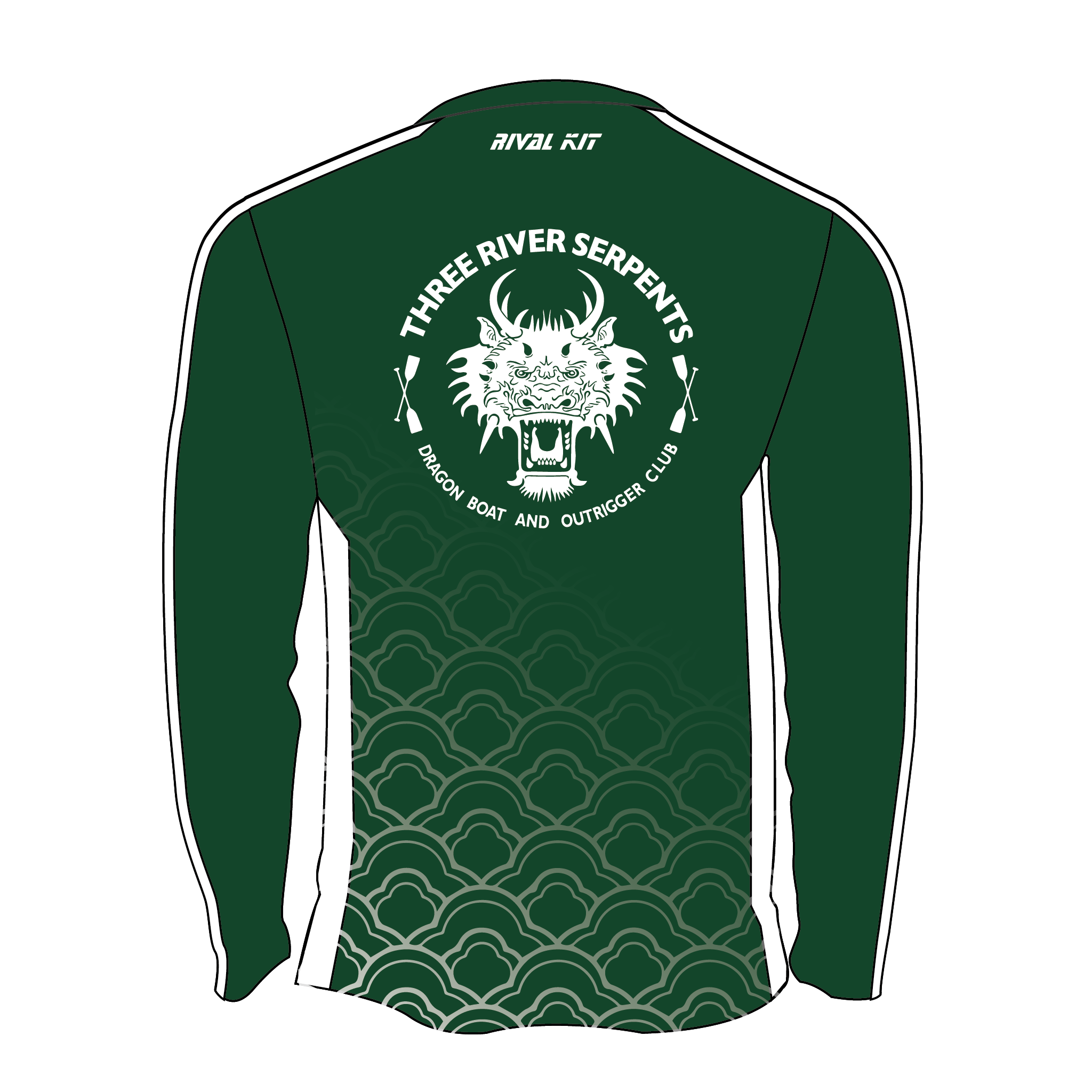Three River Serpents Bespoke Long Sleeve Gym T-Shirt