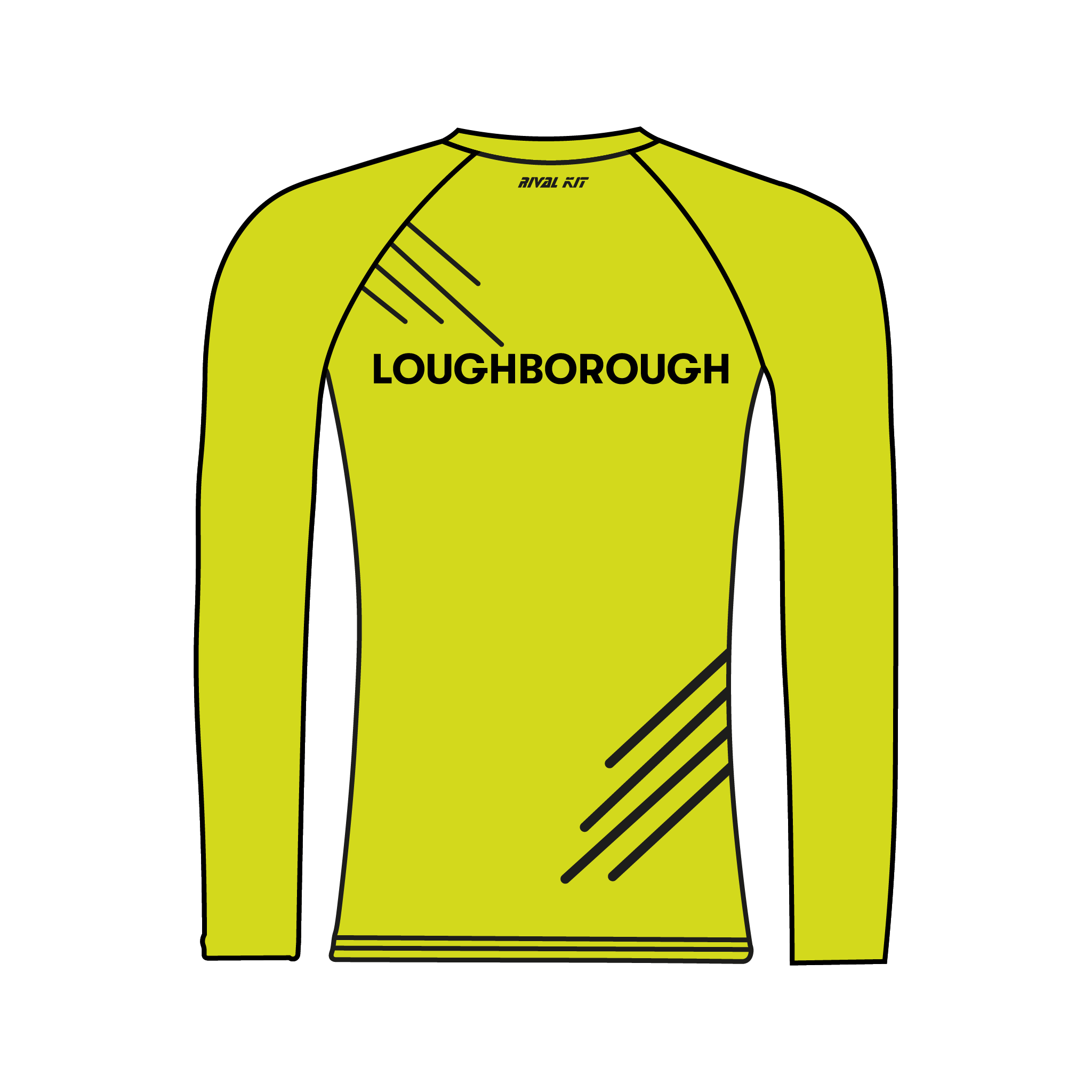Loughborough Boat Club Hi-Vis Long Sleeve Base Layer