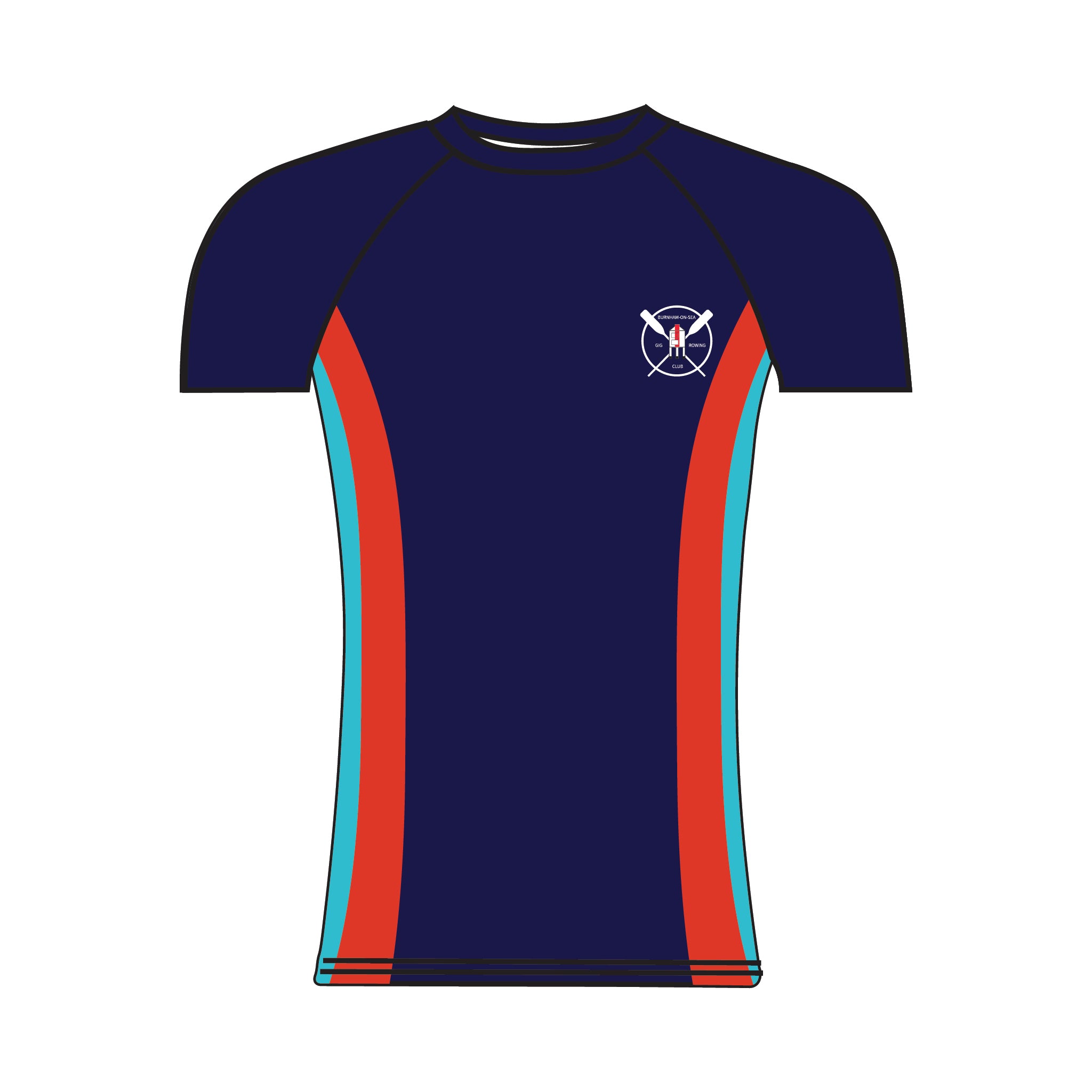 Burnham-On-Sea Gig Rowing Club Short Sleeve Base Layer 2
