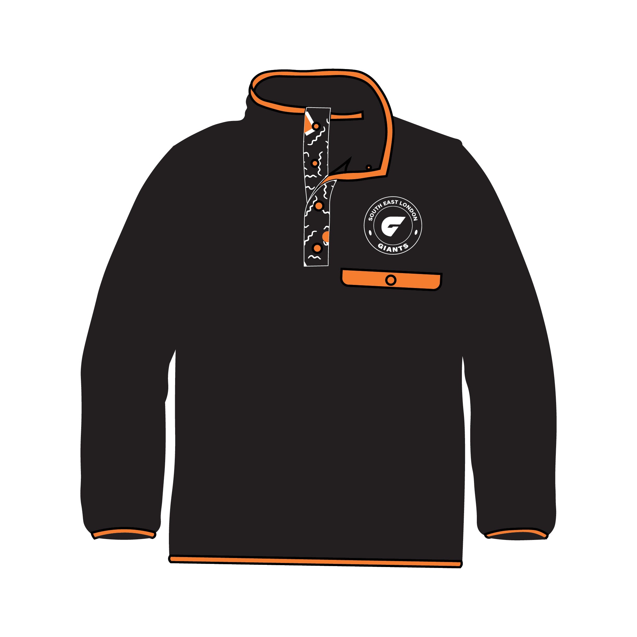 Southeast London Giants ARFC Pocket Fleece 1