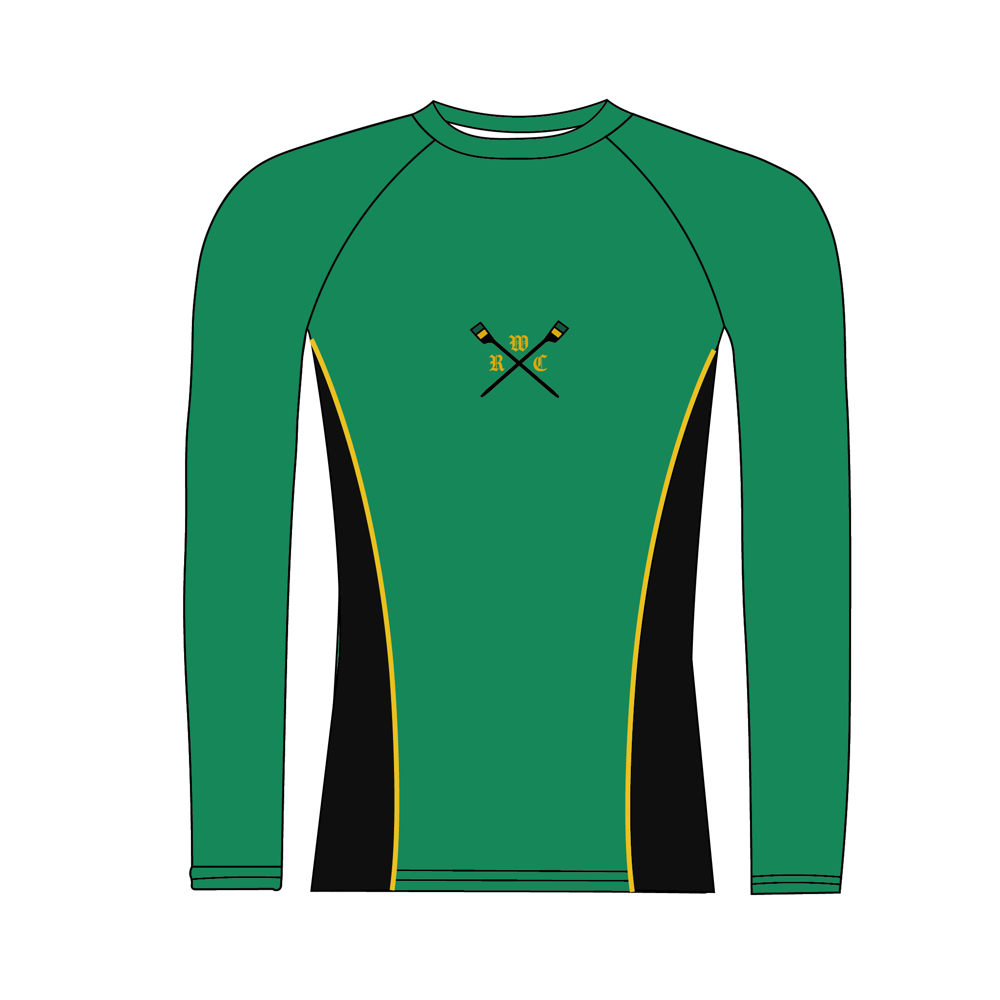 Walbrook RC Green Training Long Sleeve Base Layer