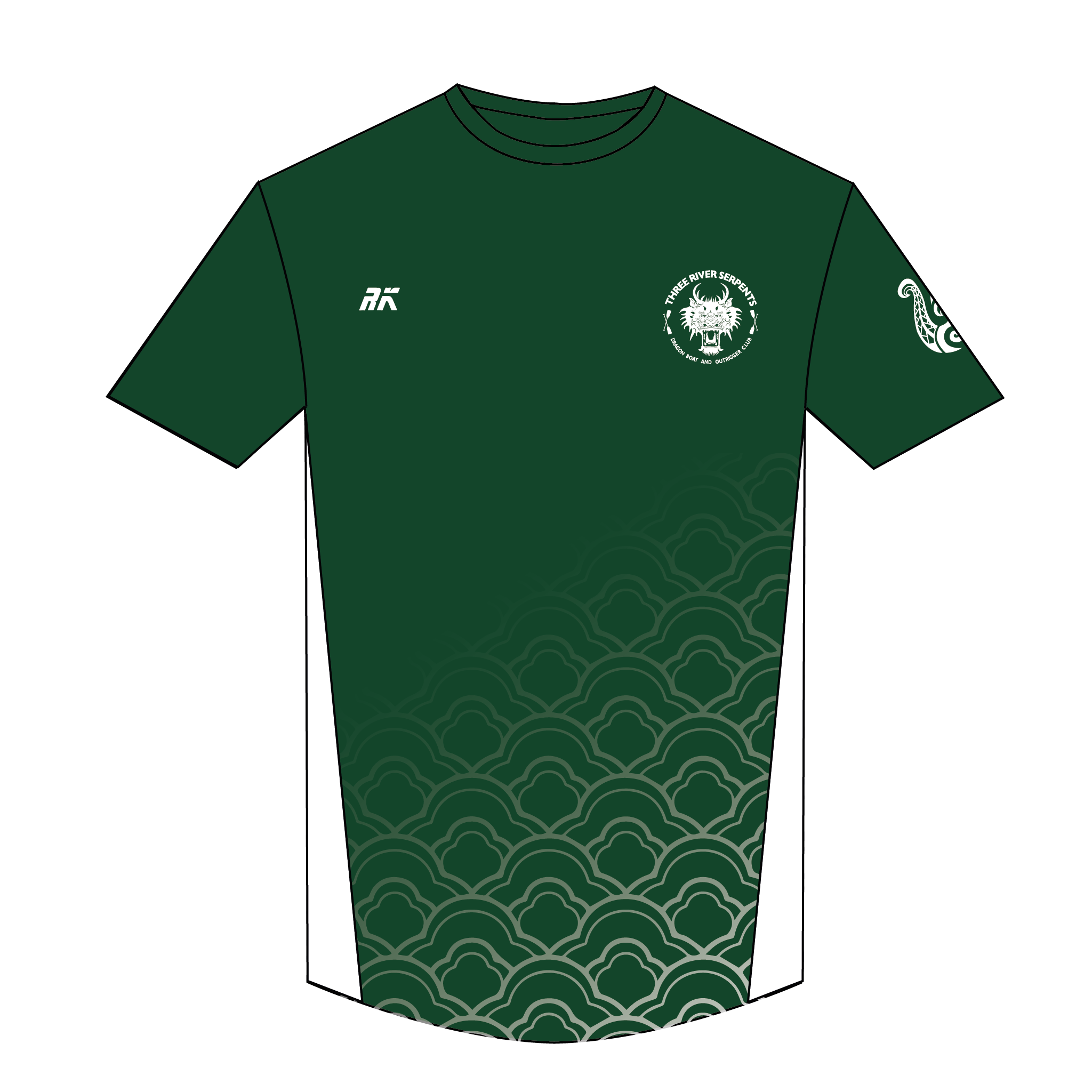 Three River Serpents Short Sleeve Gym T-shirt
