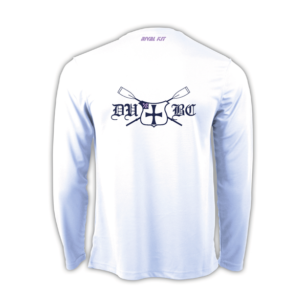 Durham University Boat Club White Long Sleeve Gym T-shirt