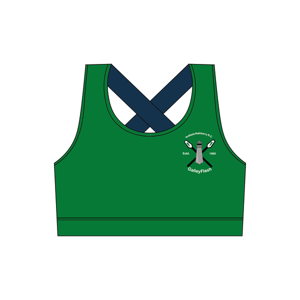 Galley Flash Green Sports Bra