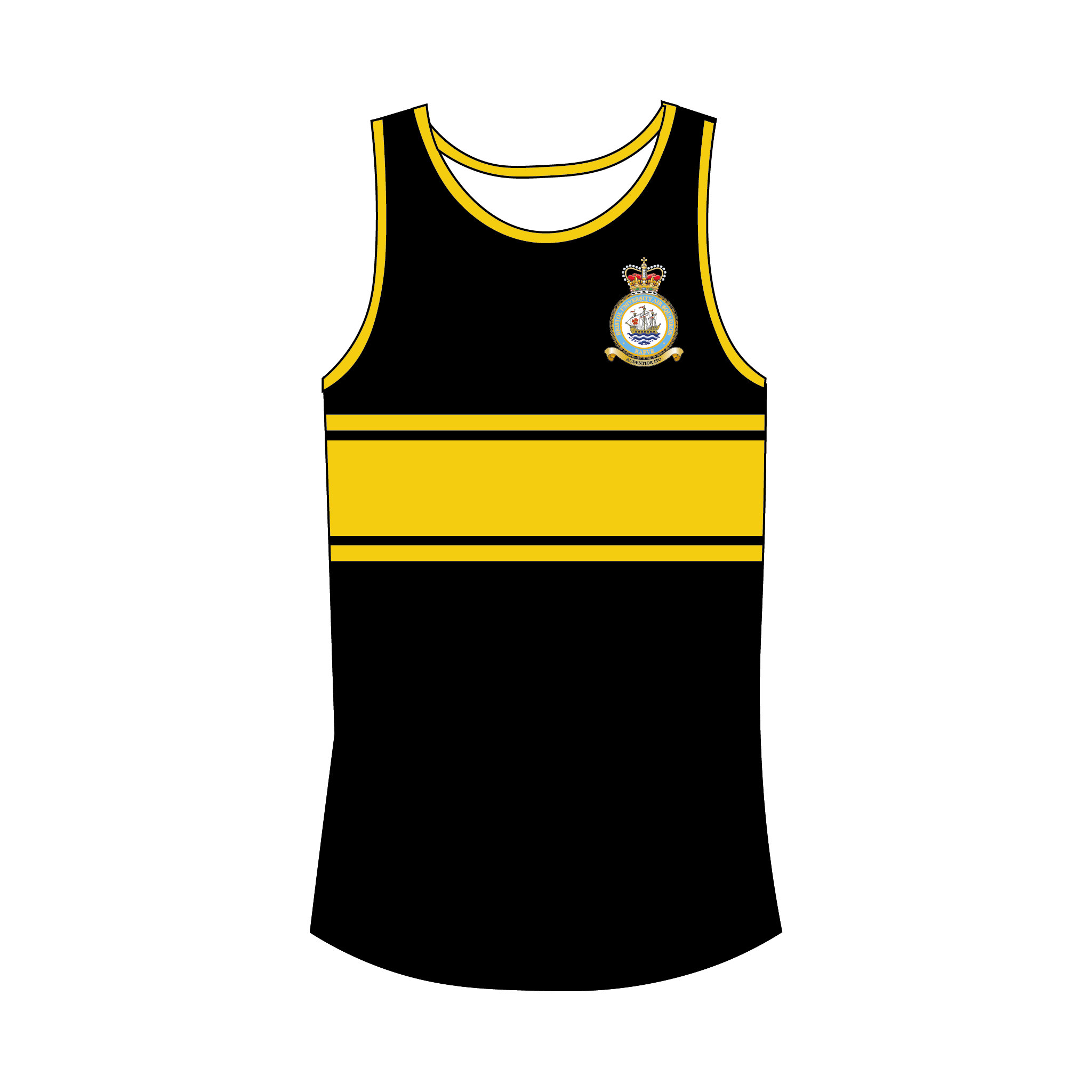 Bristol University Air Squadron Black Gym Vest