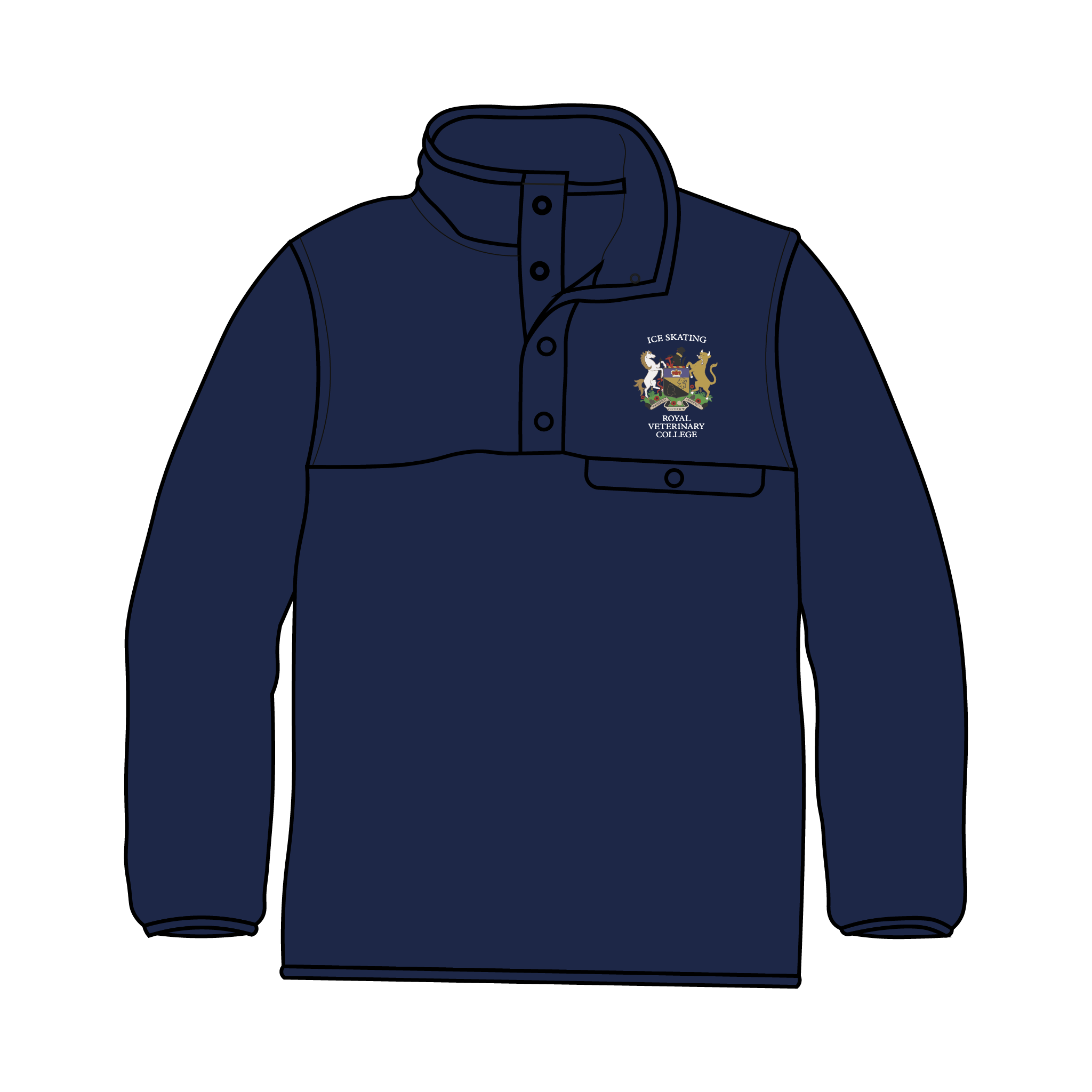 Royal Veterinary College Ice Skating Club Pocket Fleece