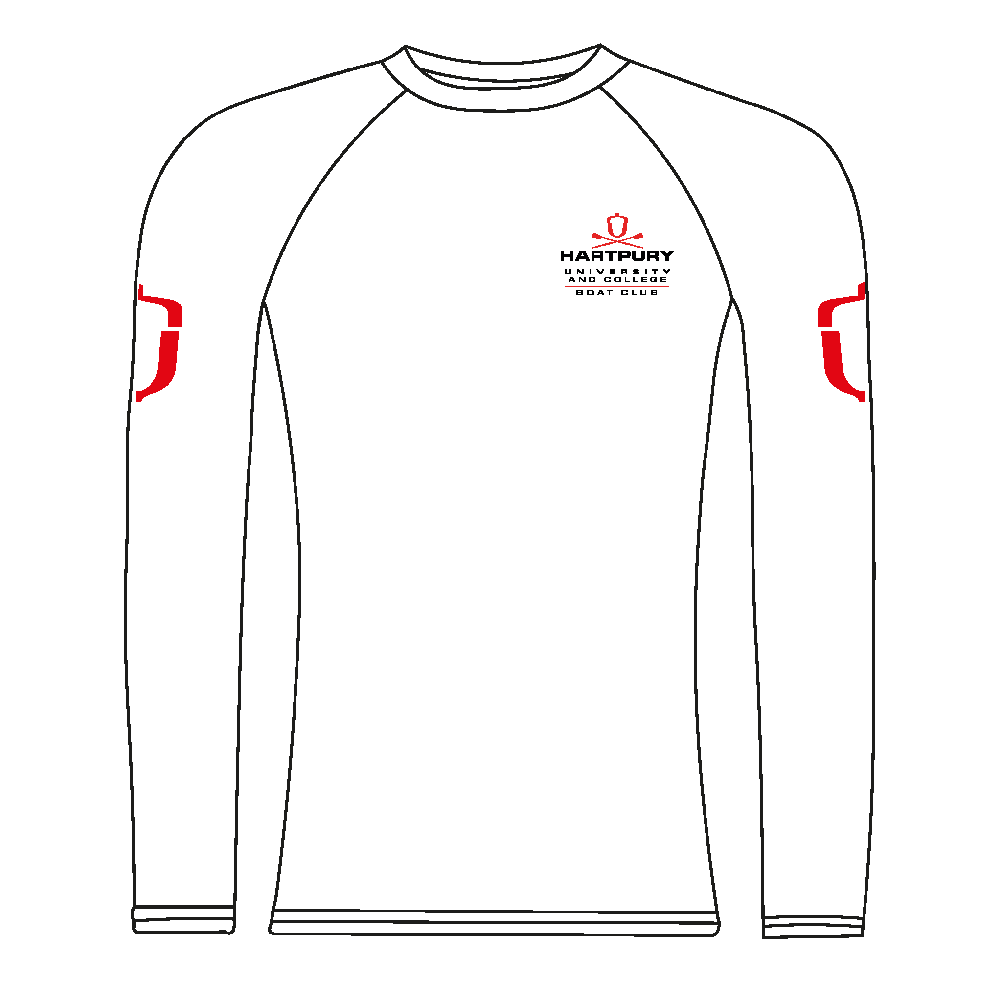 Hartpury University & College BC White Long Sleeve Baselayer