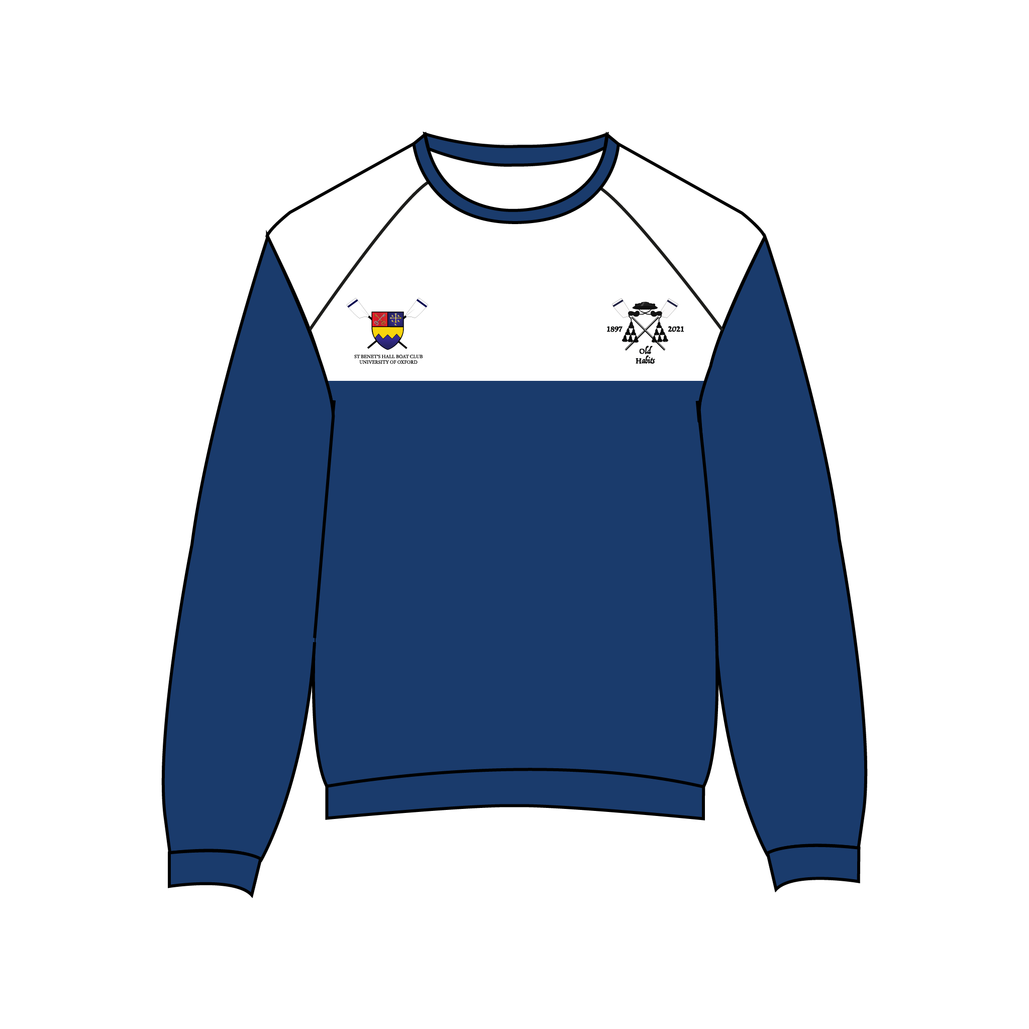 St. Benet's Hall Old Habits Boat Club Sweatshirt