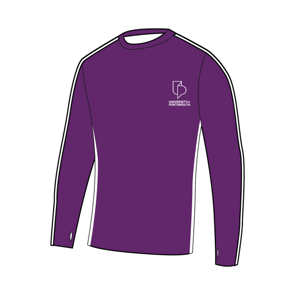University of Portsmouth Rowing Bespoke Long Sleeve Gym T-Shirt 2