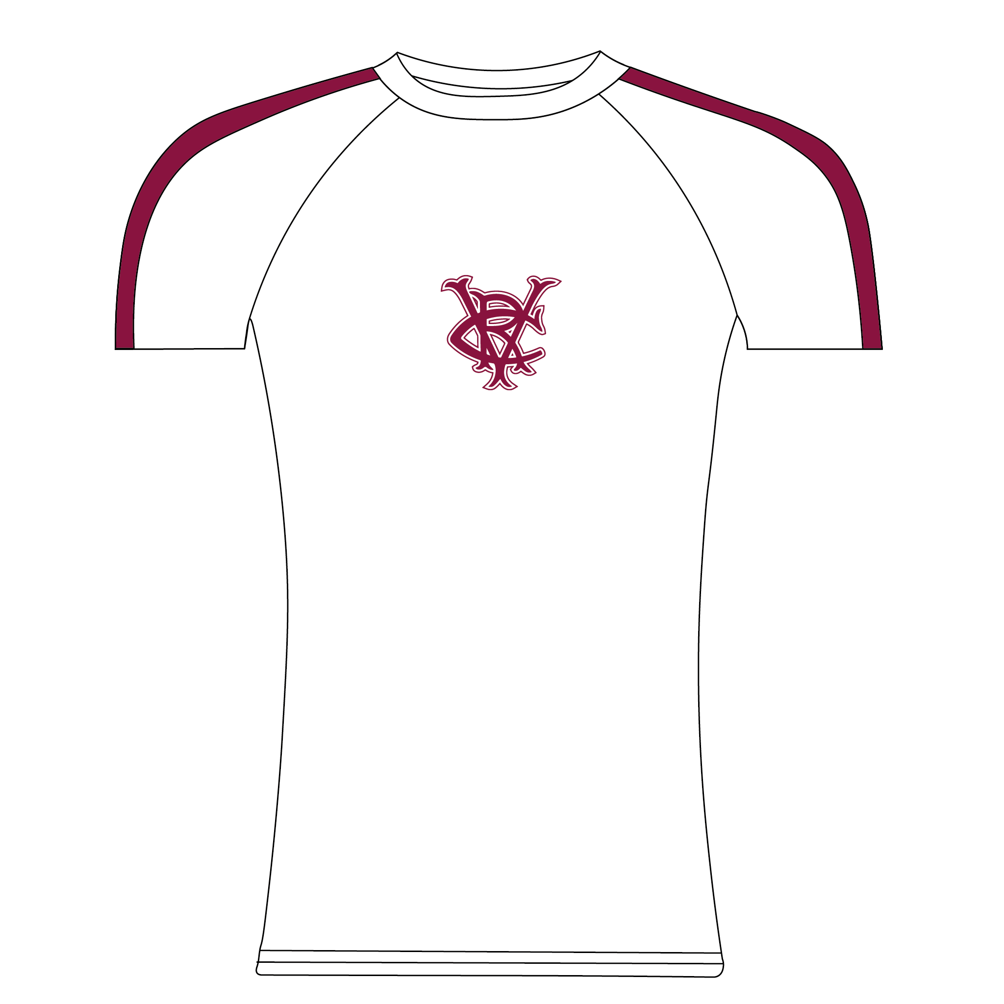 Vesta Rowing Club White Short Sleeve Base-Layer