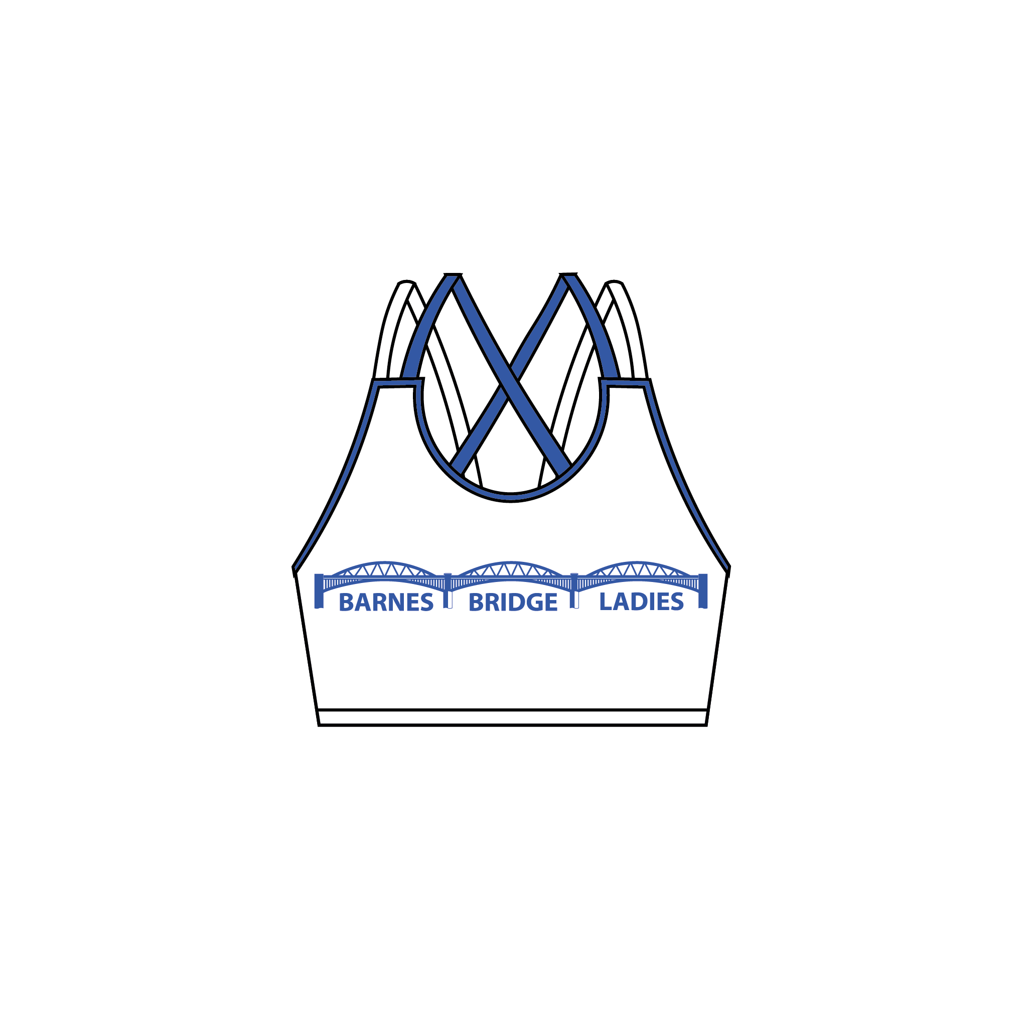 Barnes Bridge Ladies RC Strappy Sports Bra