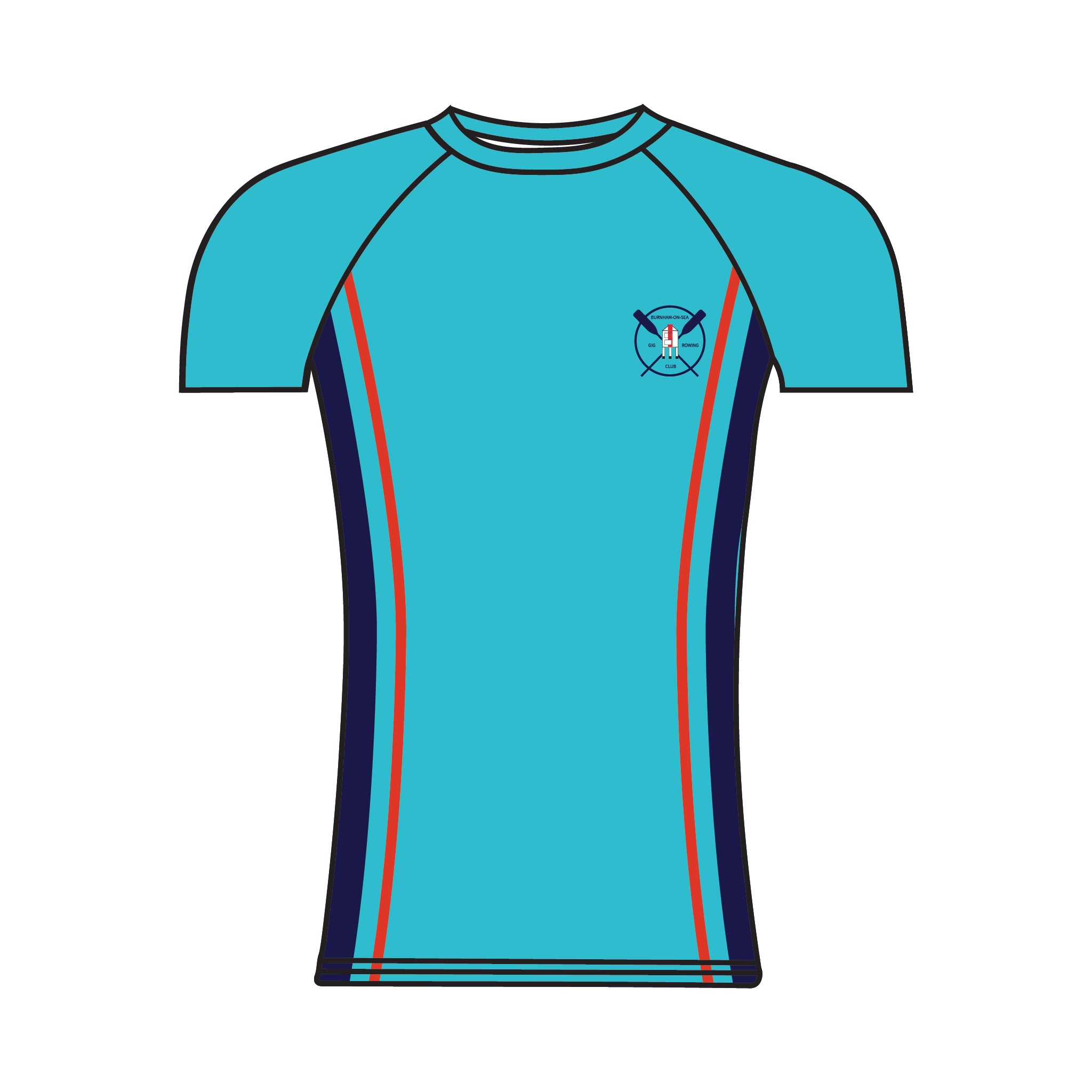 Burnham-On-Sea Gig Rowing Club Short Sleeve Base Layer 3