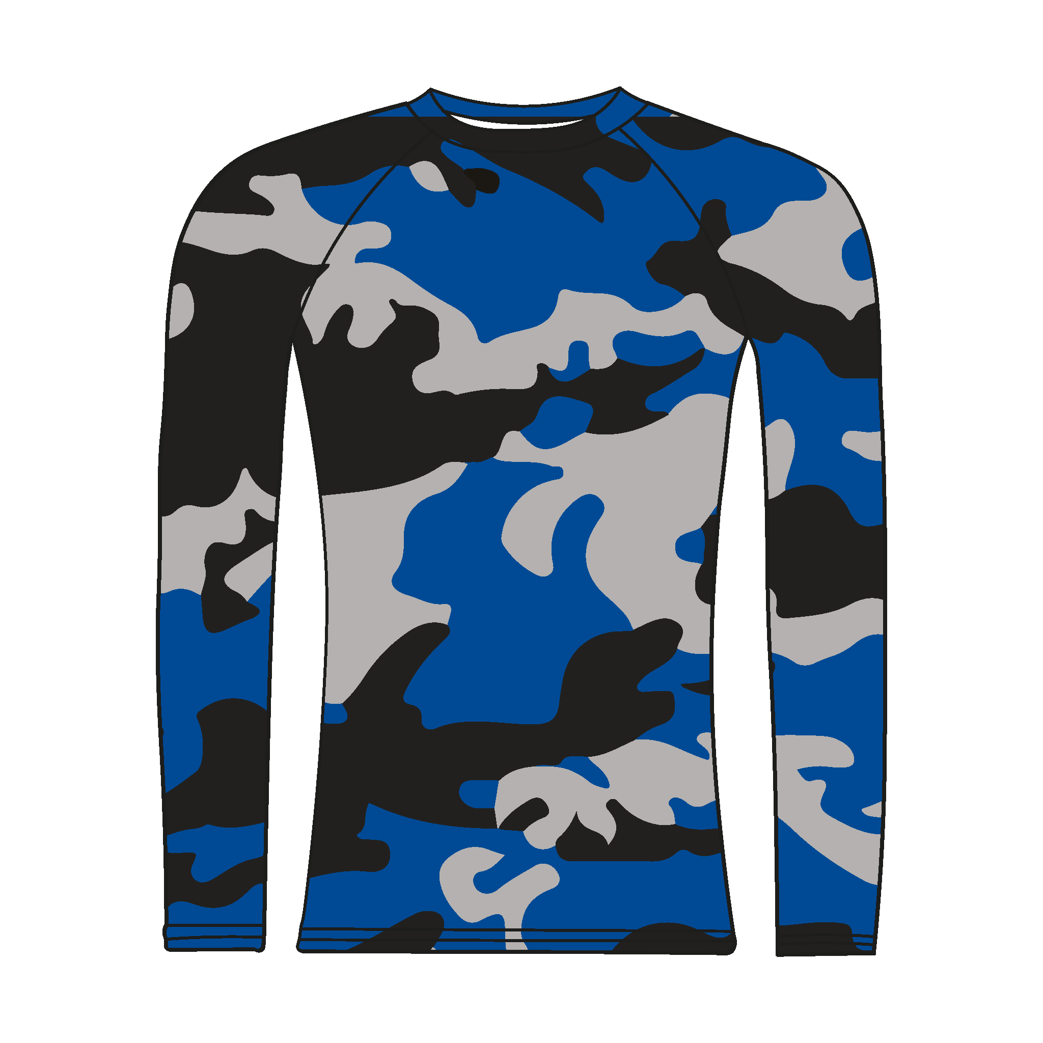 Imperial College Boat Club Alumni Long Sleeve Camo Baselayer
