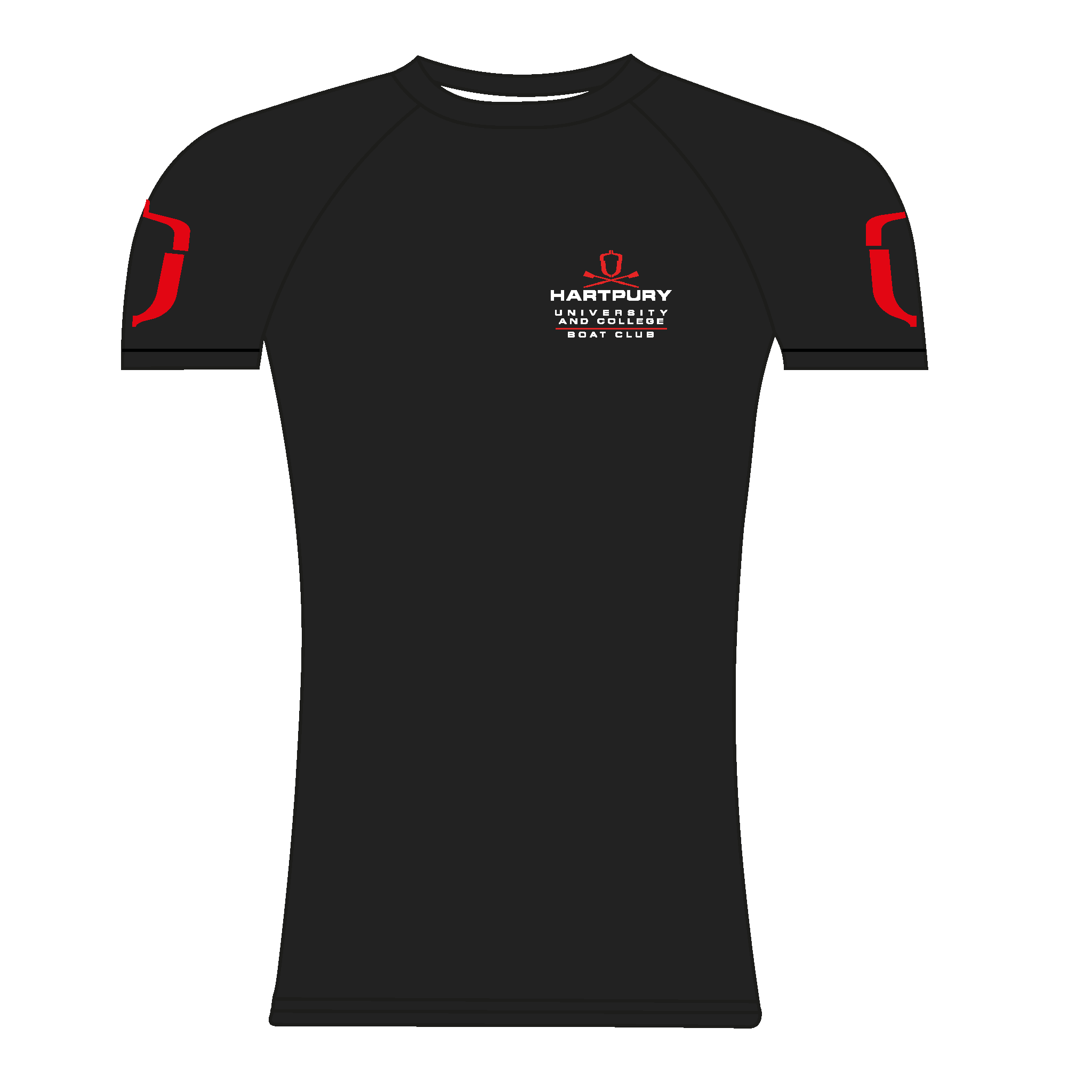 Hartpury University & College Black Short Sleeve Base-Layer