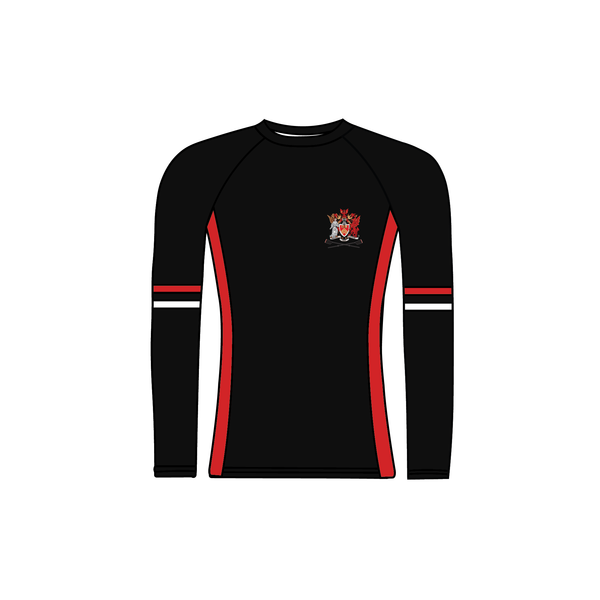 SALE - IN STOCK Cardiff University Rowing Club Long Sleeve Black Base Layer