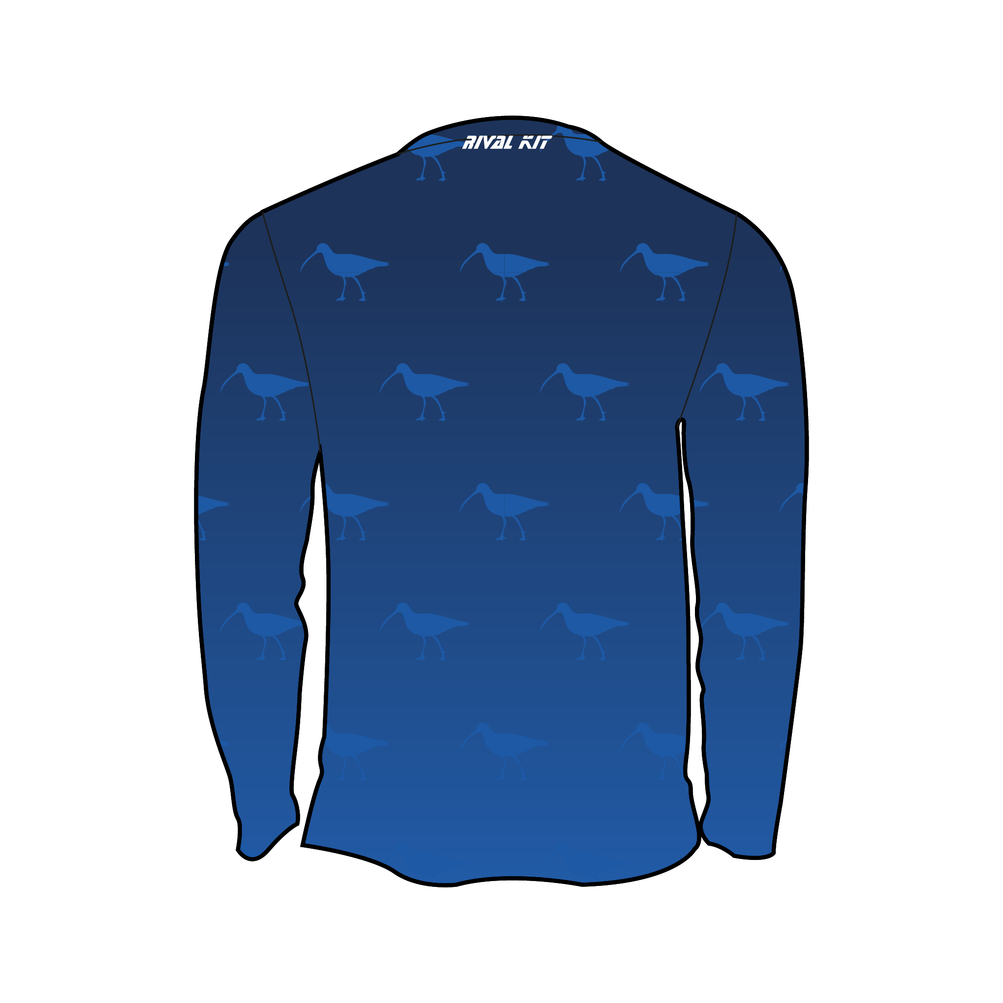 Curlew Rowing Club Bespoke Long Sleeve Gym T-Shirt 2
