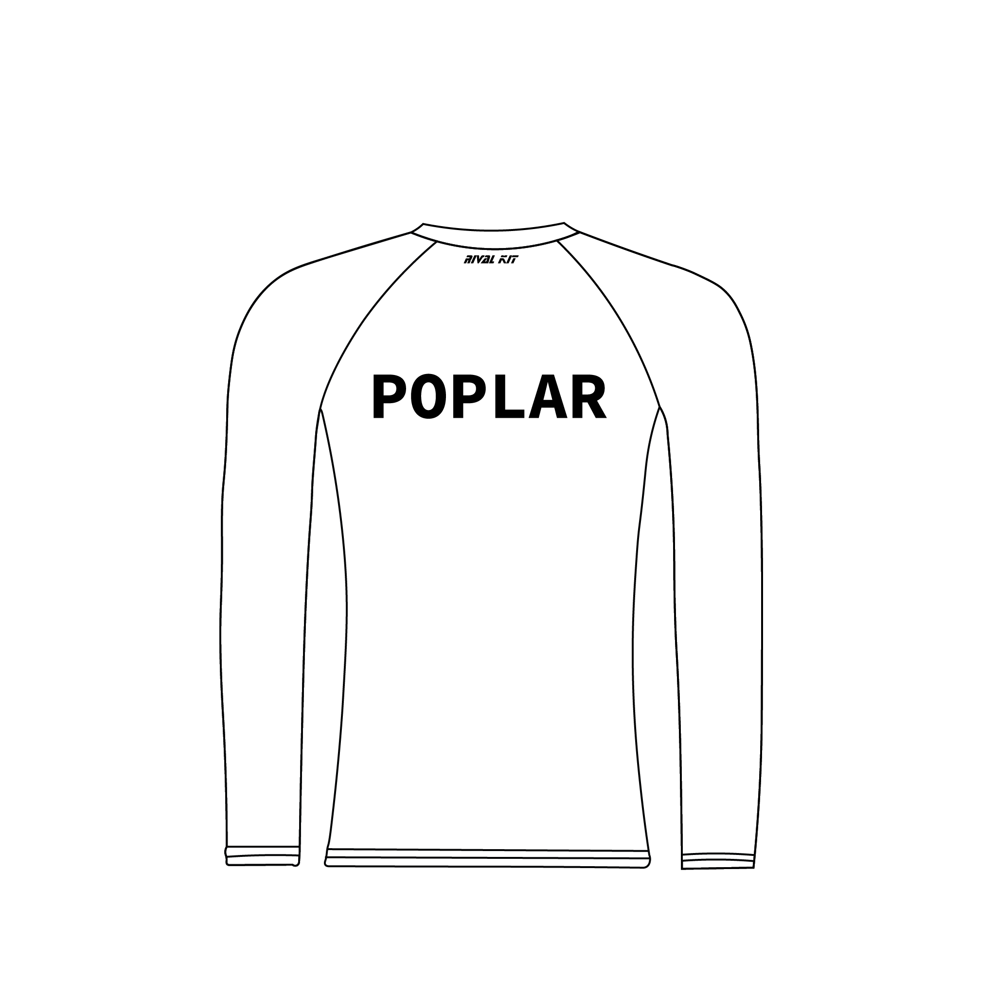 Poplar, Blackwall and Distrcit White Long Sleeve Baselayer