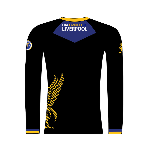 Friends of Allonby Canoe Club Liverpool On Water Competition Lycra Thermal Black Long Sleeve 3rd Kit