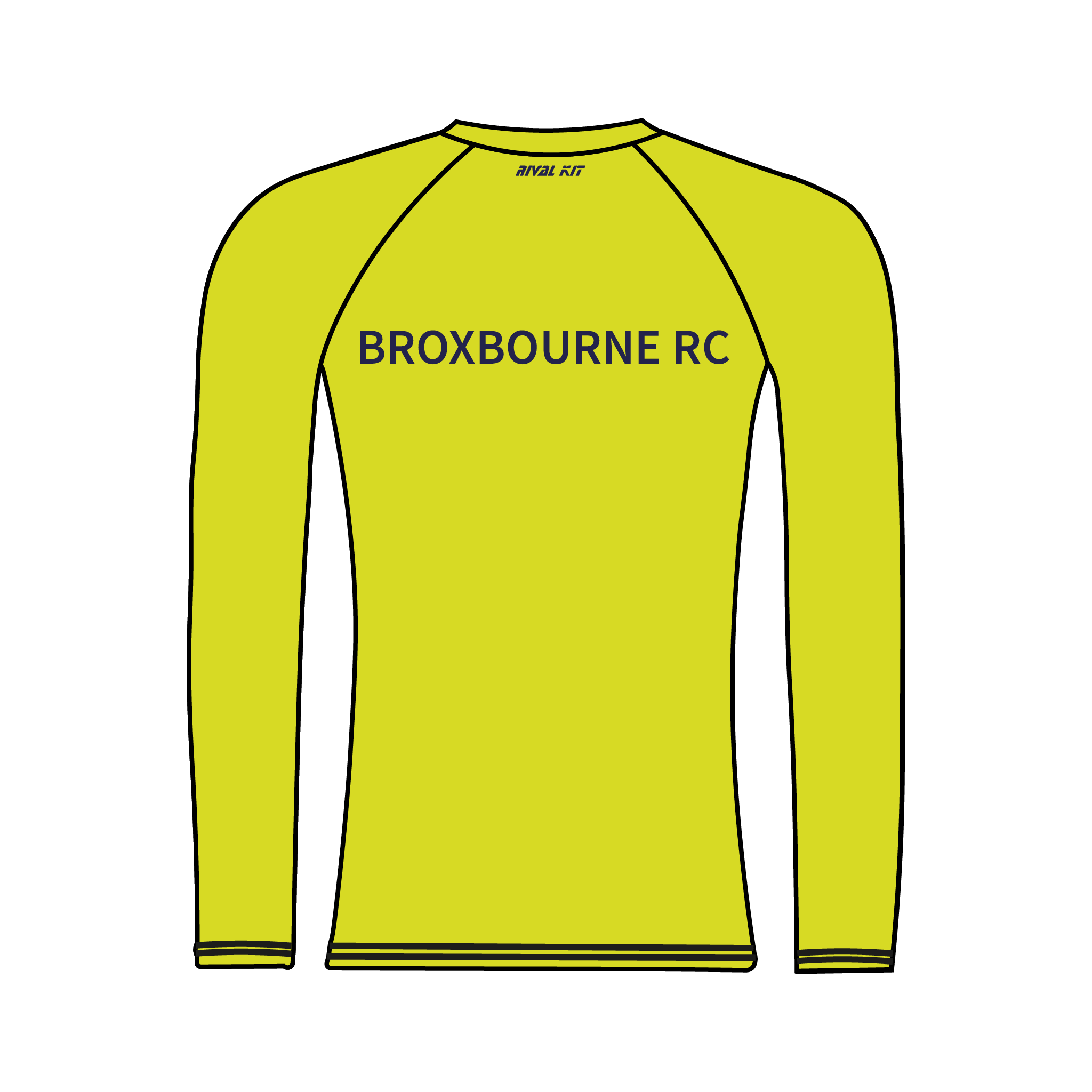 Broxbourne RC Hi-Vis Long Sleeve Base Layer