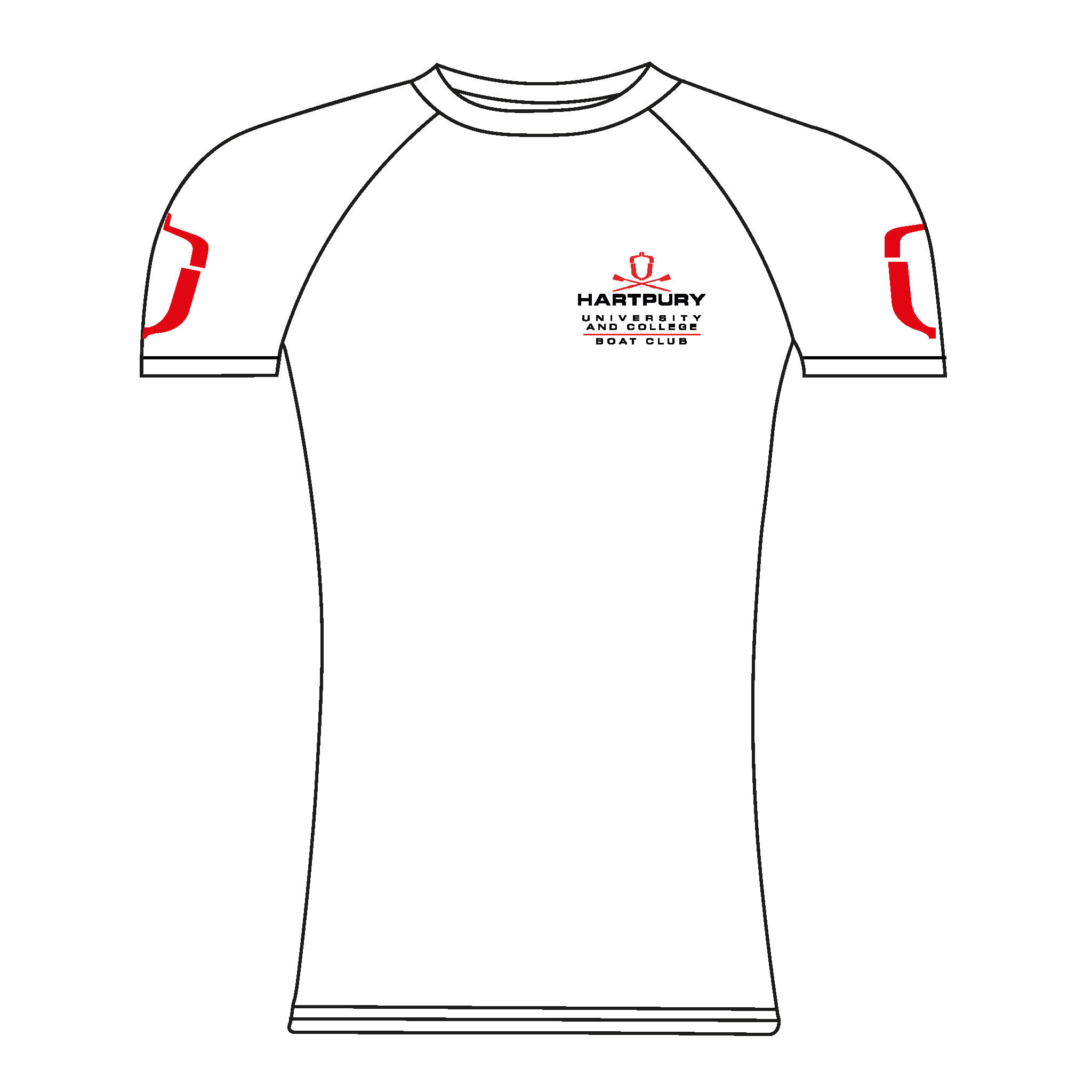 Hartpury University & College White Short Sleeve Base-Layer